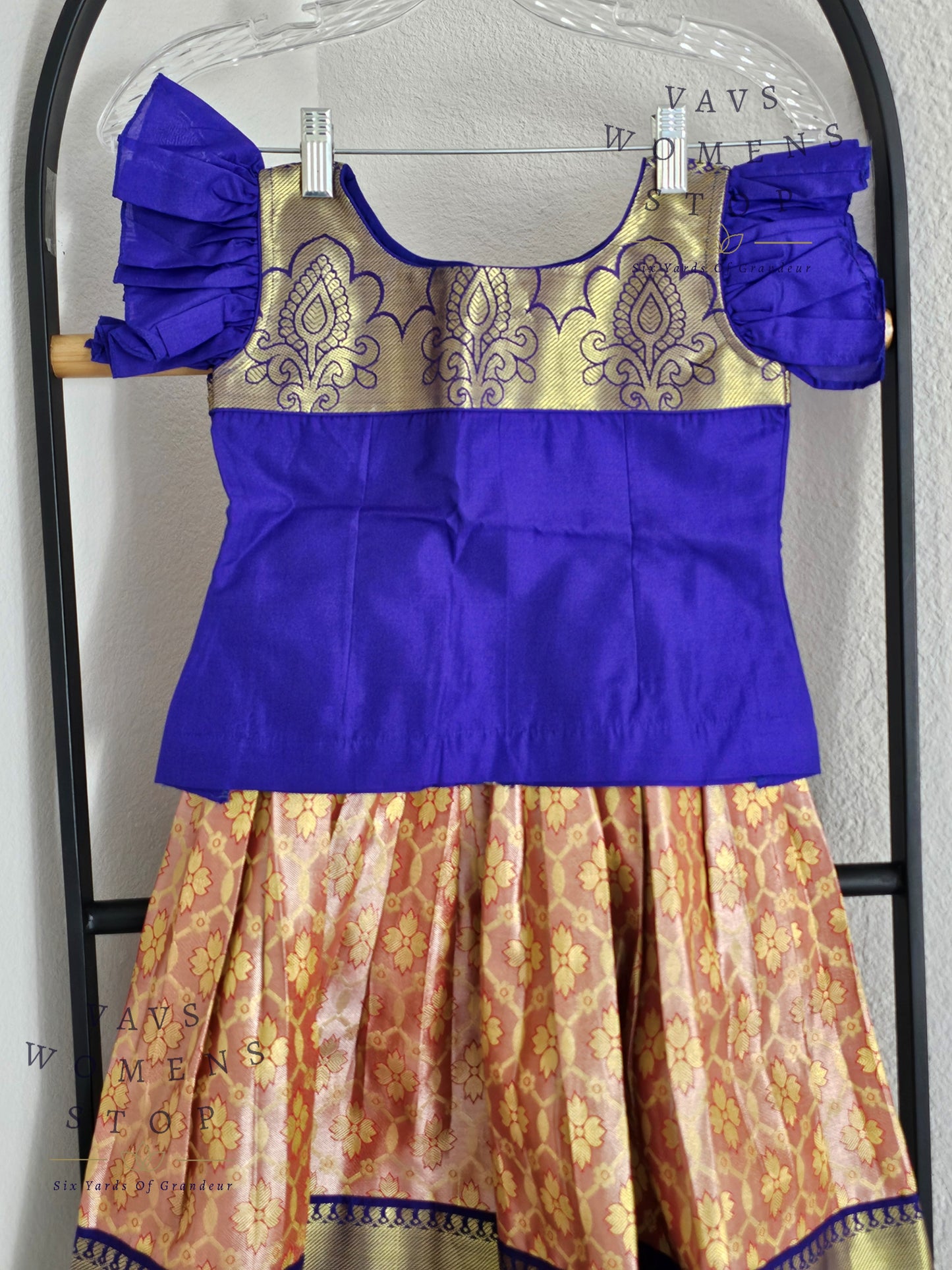 Kanchi Silk Lehenga/Langa Blouse
