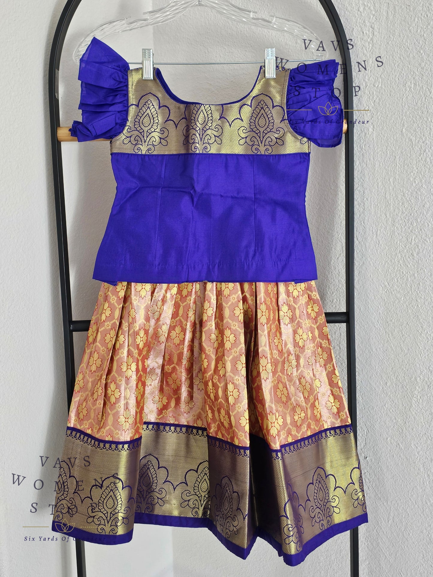 Kanchi Silk Lehenga/Langa Blouse