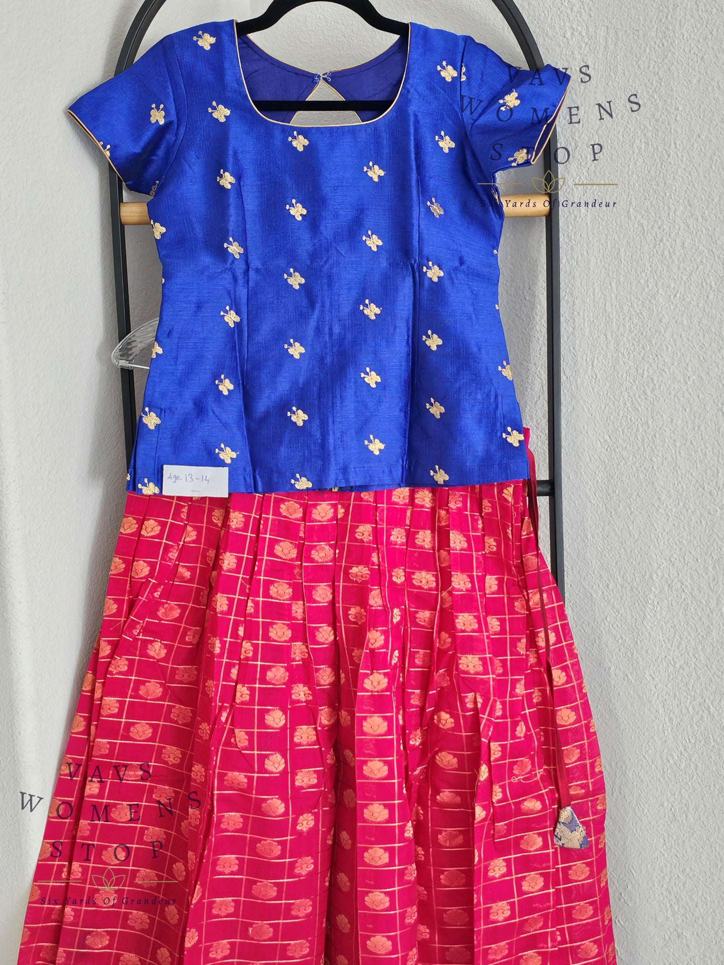 Chanderi Kuppadam Lehenga Blouse