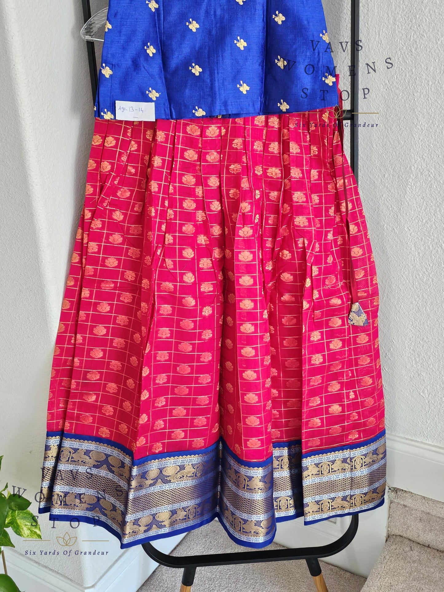 Chanderi Kuppadam Lehenga Blouse