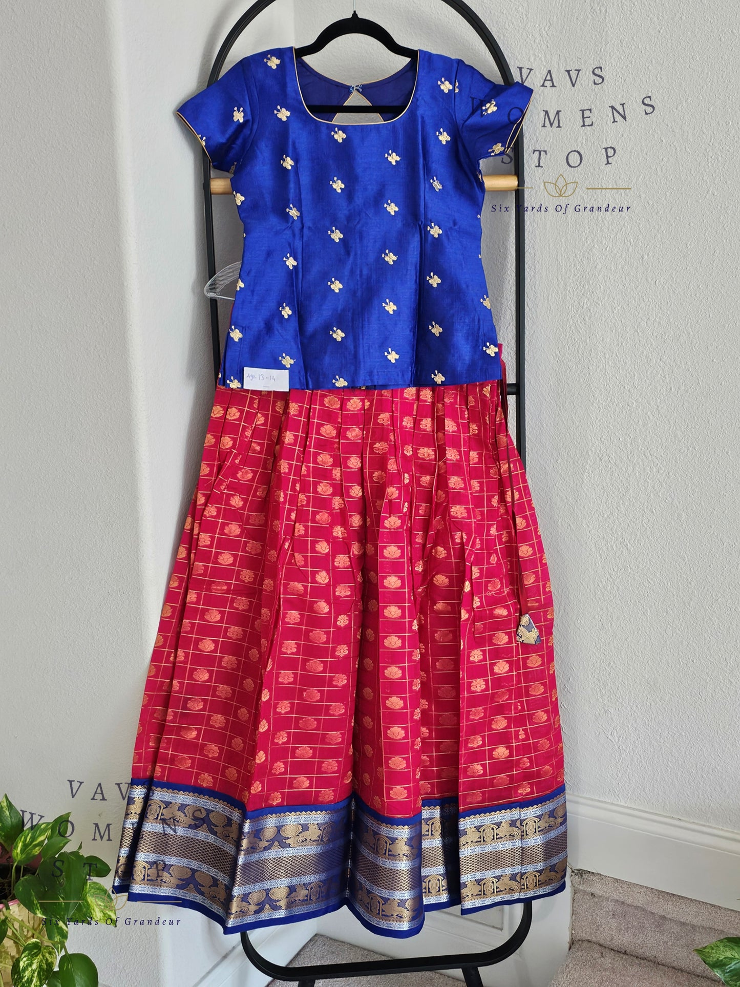Chanderi Kuppadam Lehenga Blouse