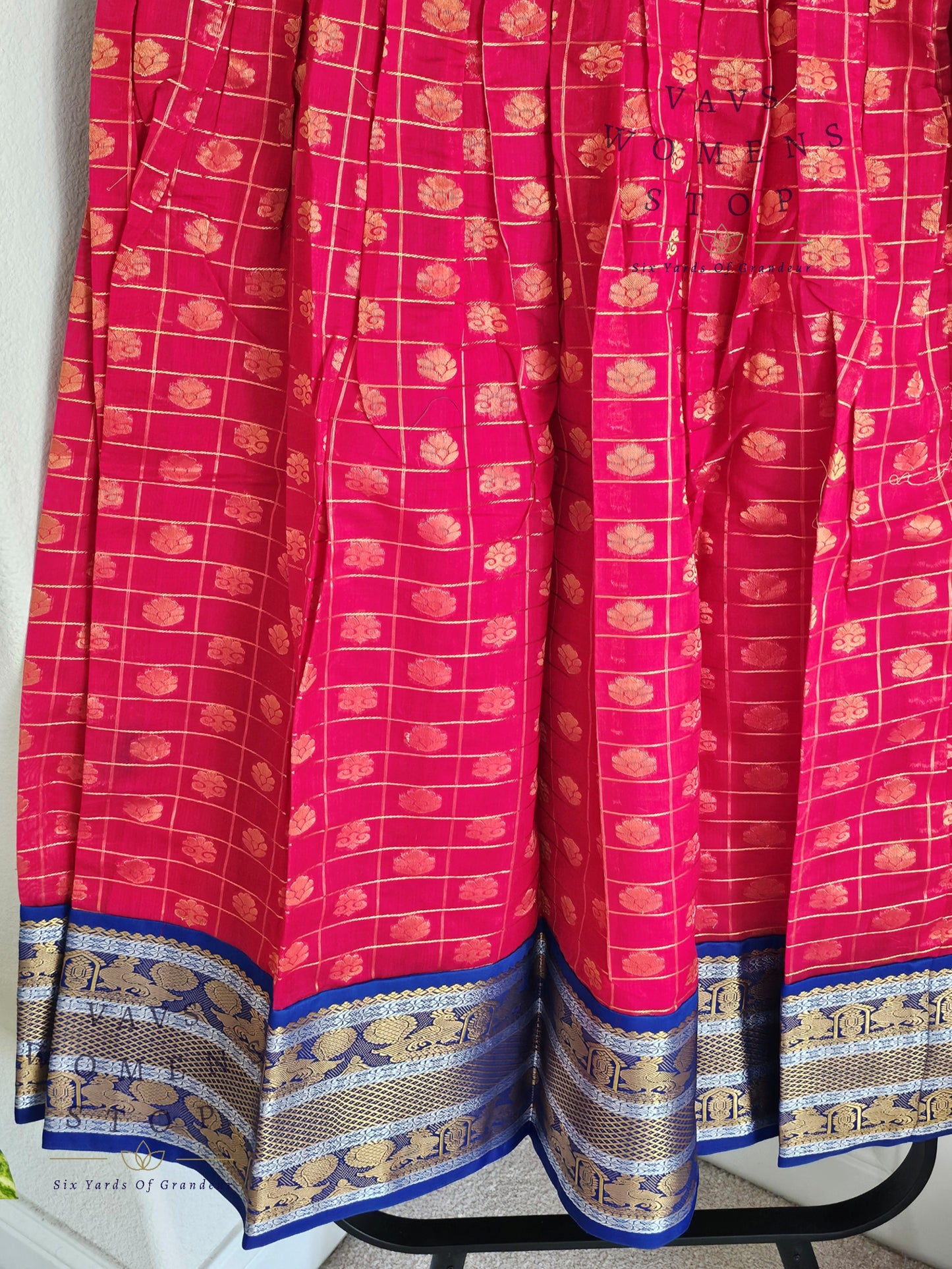Chanderi Kuppadam Lehenga Blouse