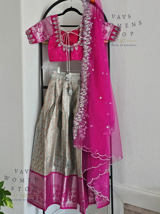 Traditional Half Saree Set