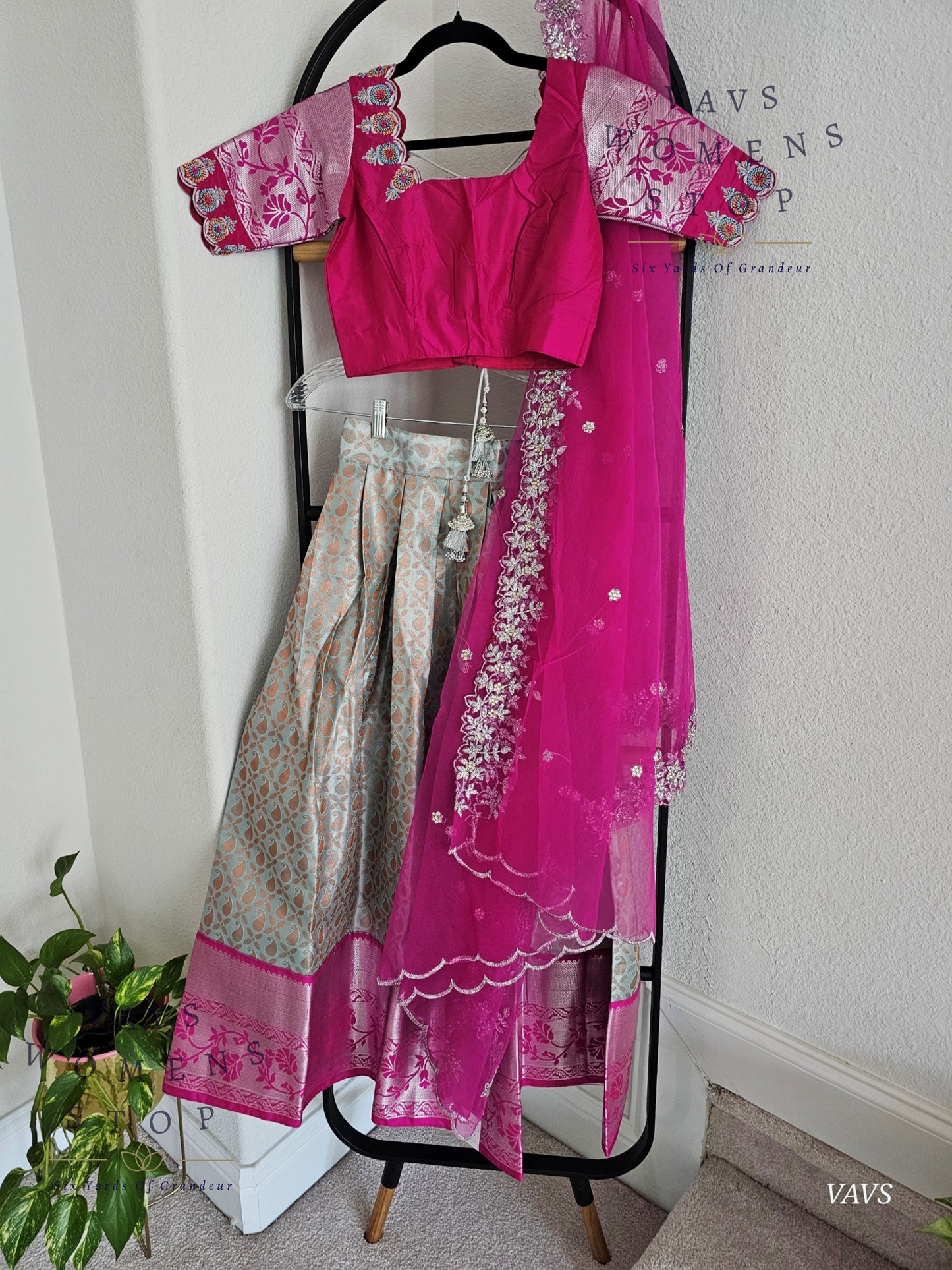 Traditional Half Saree Set