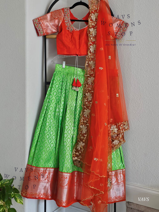Traditional Half Saree Set