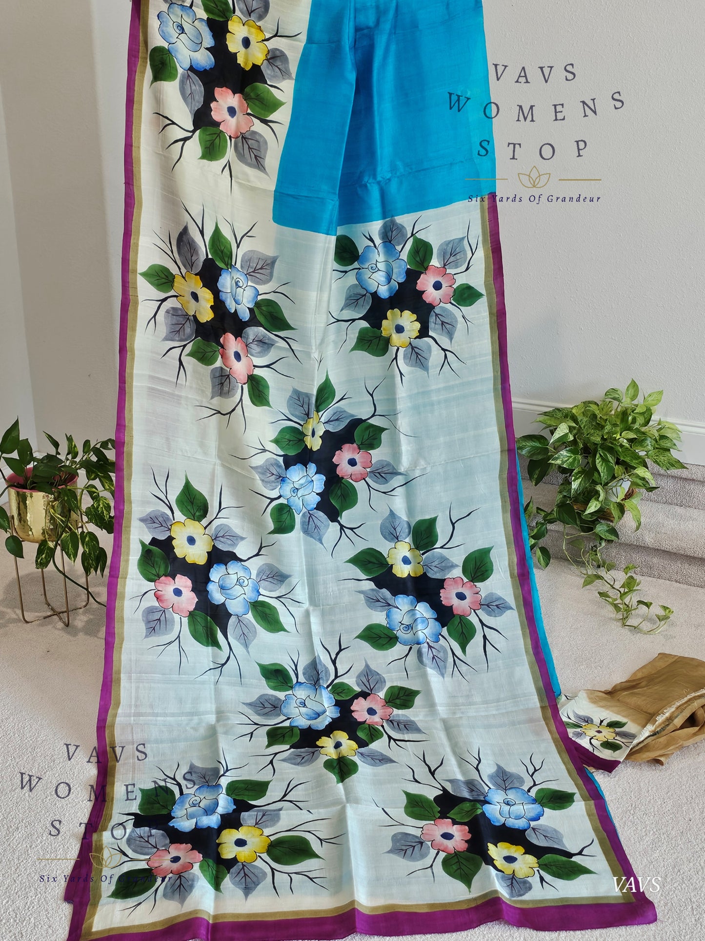 Exclusive Designer Pure Tussar Silk Saree