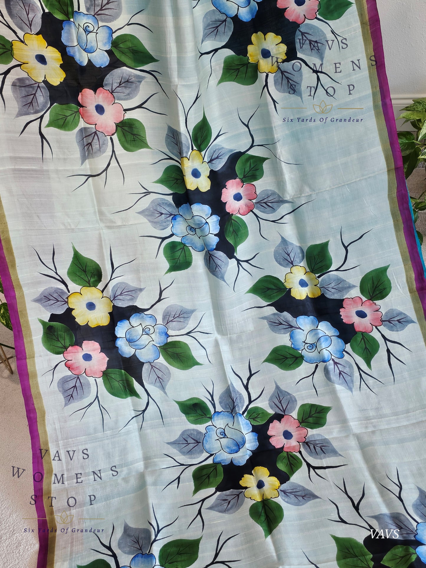 Exclusive Designer Pure Tussar Silk Saree