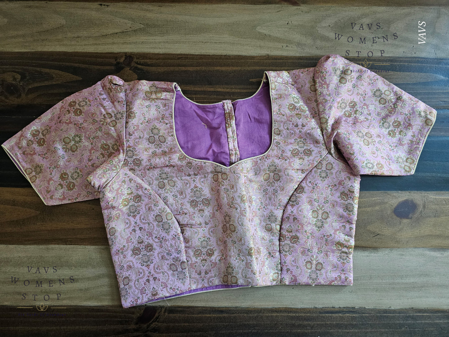 Lavender Shade Benarasi Blouse