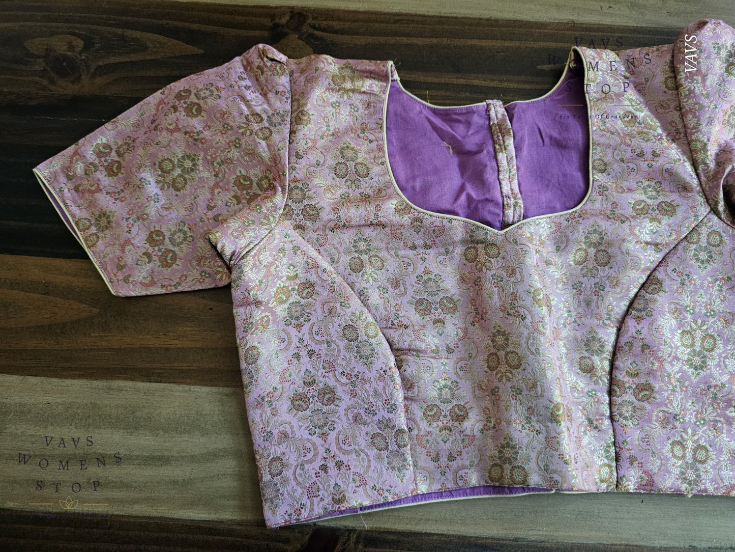 Lavender Shade Benarasi Blouse