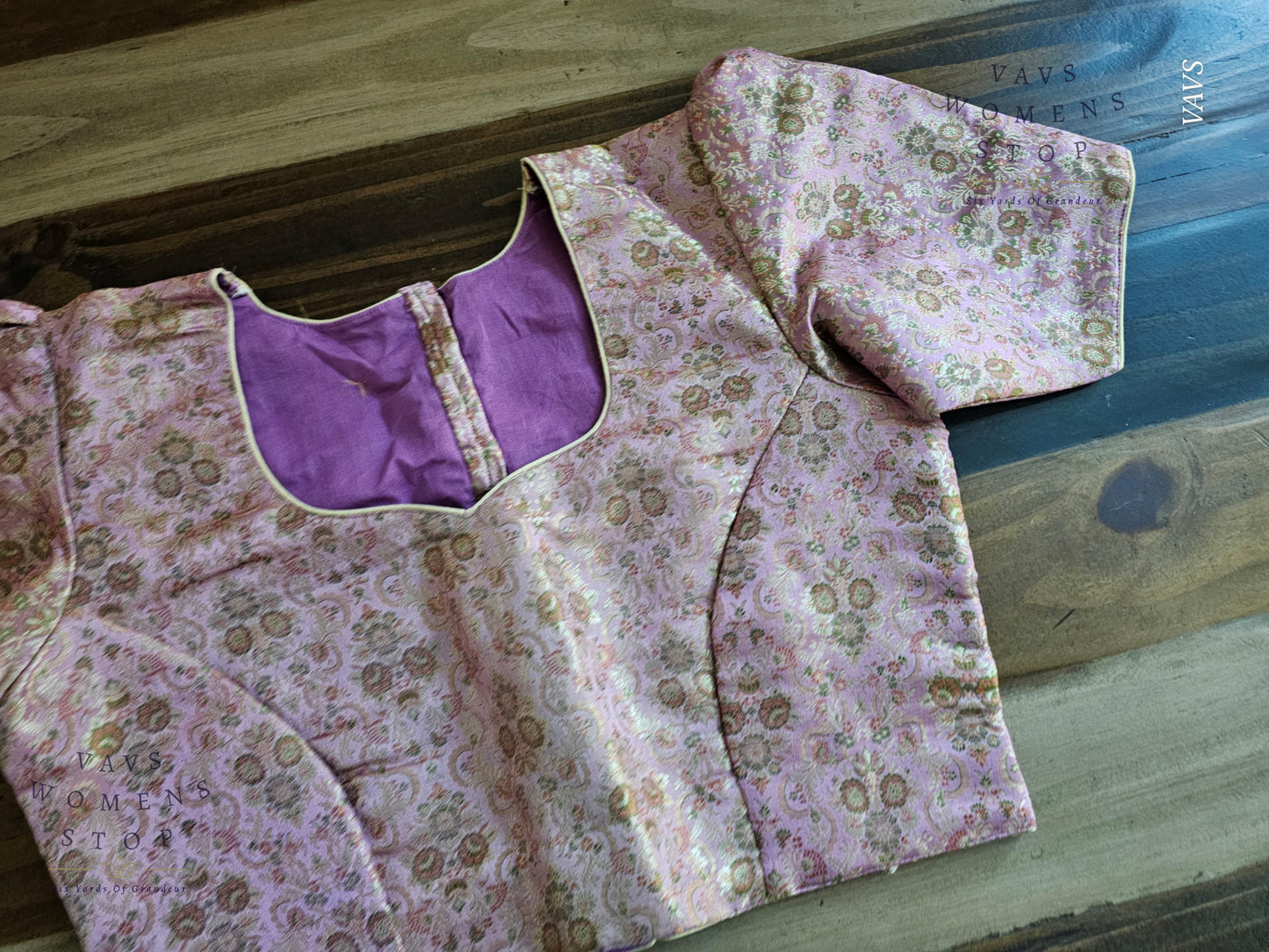 Lavender Shade Benarasi Blouse
