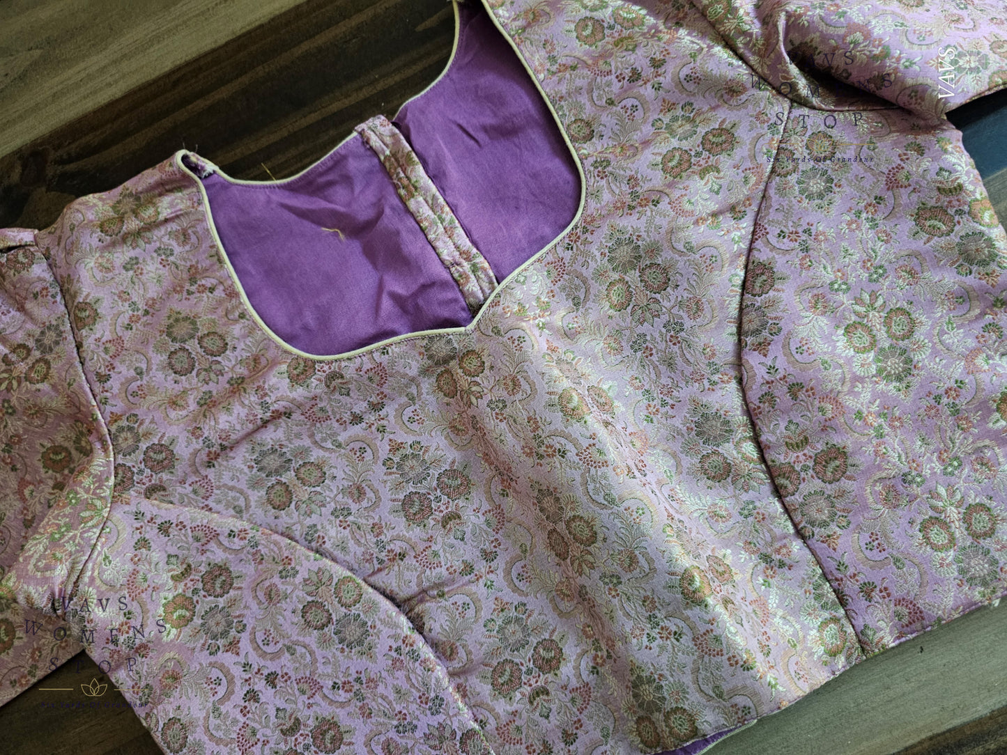 Lavender Shade Benarasi Blouse
