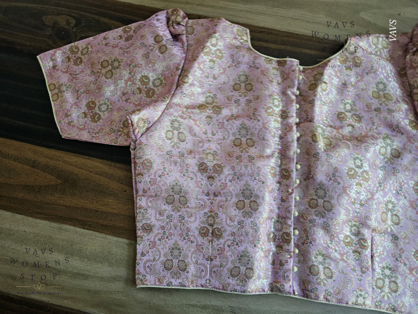 Lavender Shade Benarasi Blouse