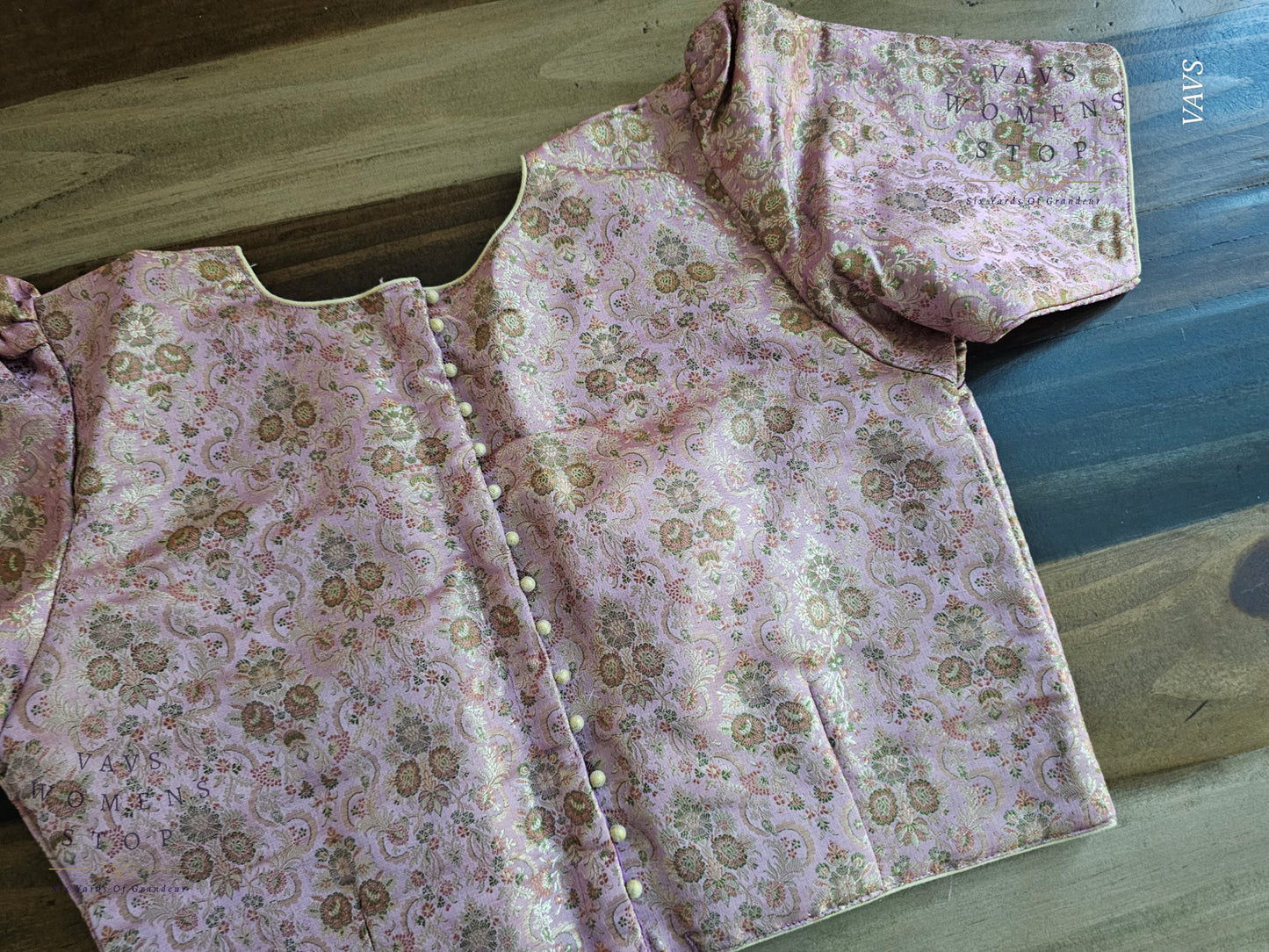Lavender Shade Benarasi Blouse
