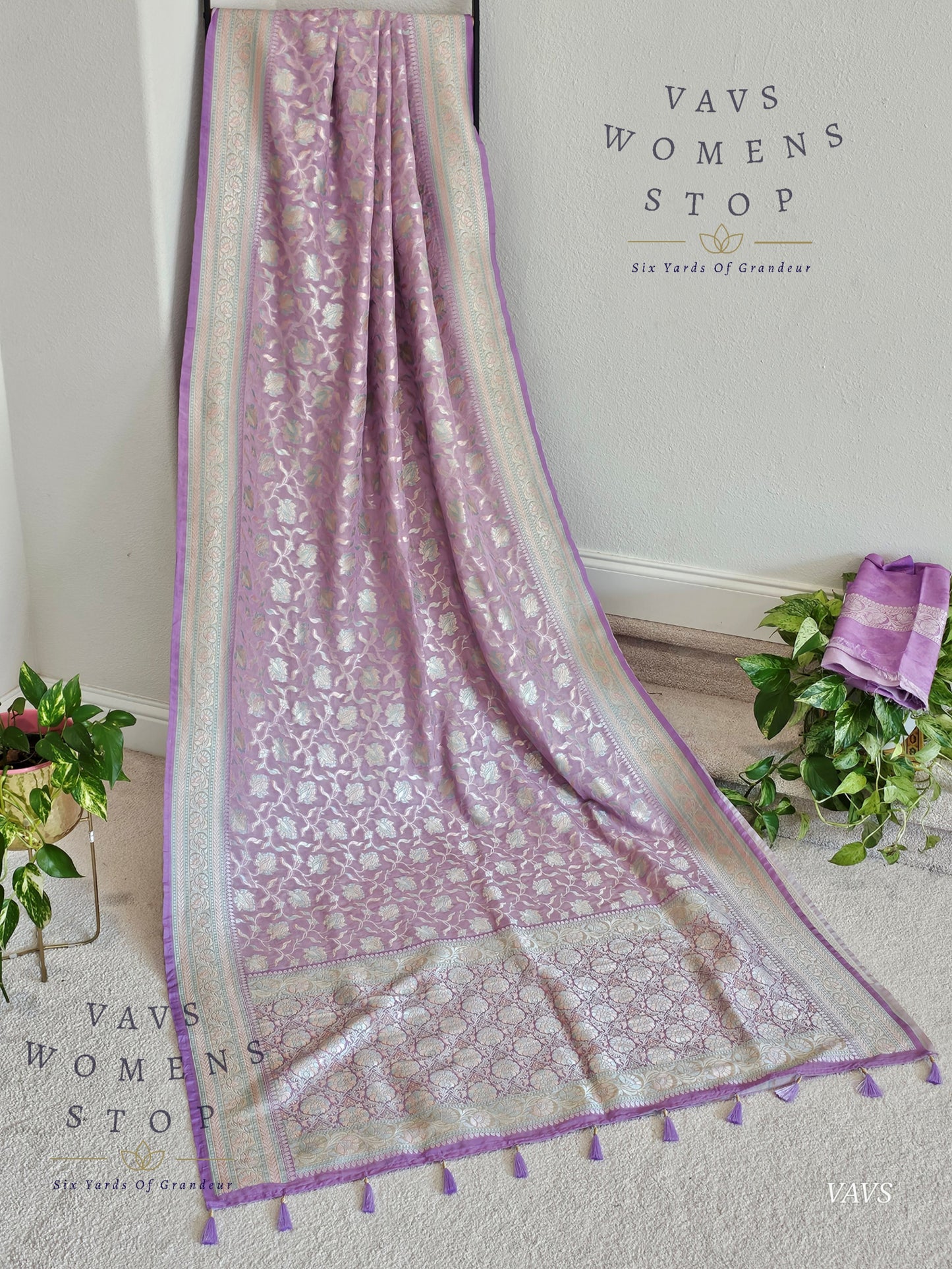 Pure Kota Chiffon Meenakari Jal Saree | Elegant Partywear |  Women’s Stop | Ready To Ship