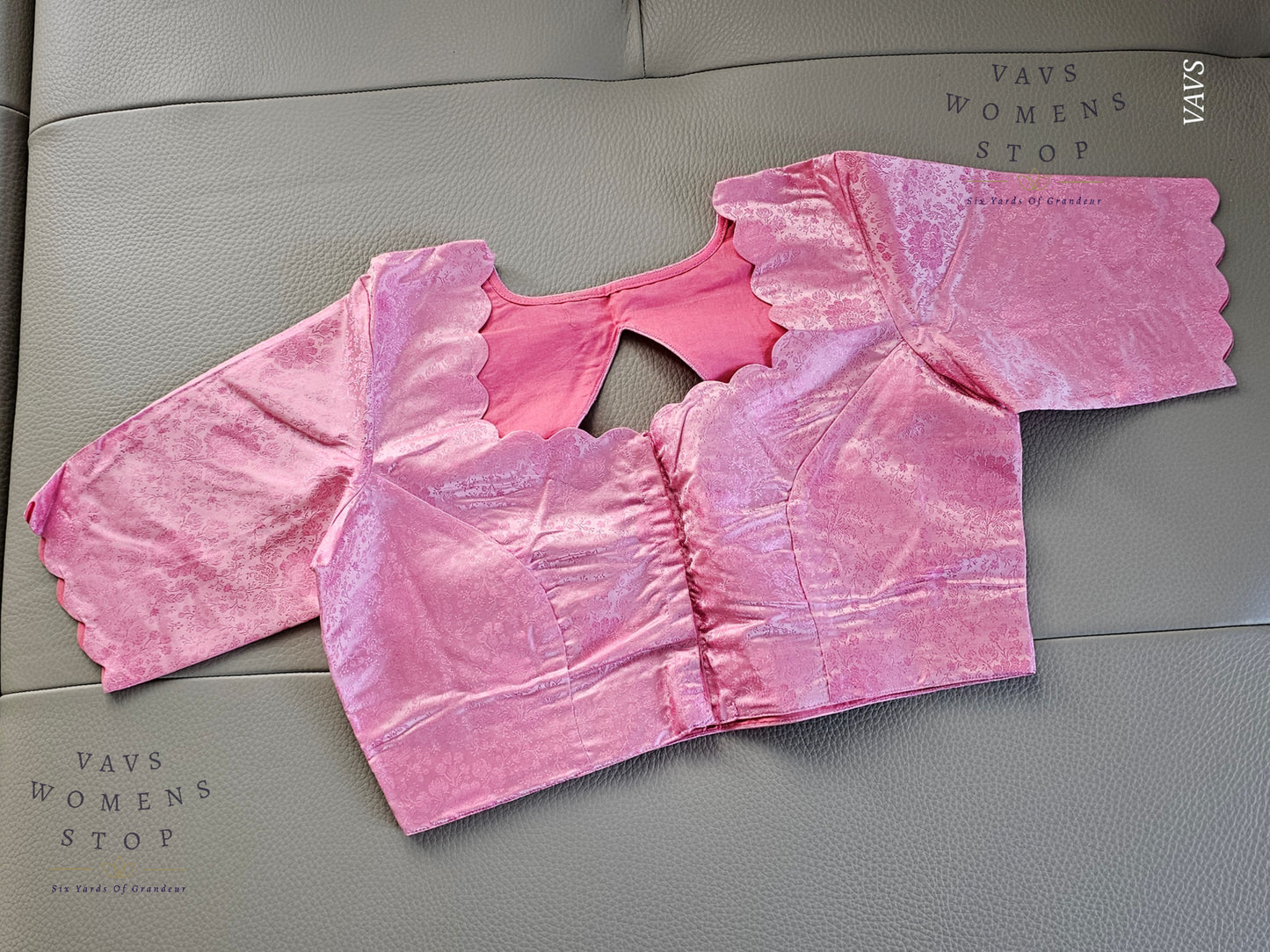 Pink Shade Soft Benarasi Silk Elegant Blouse