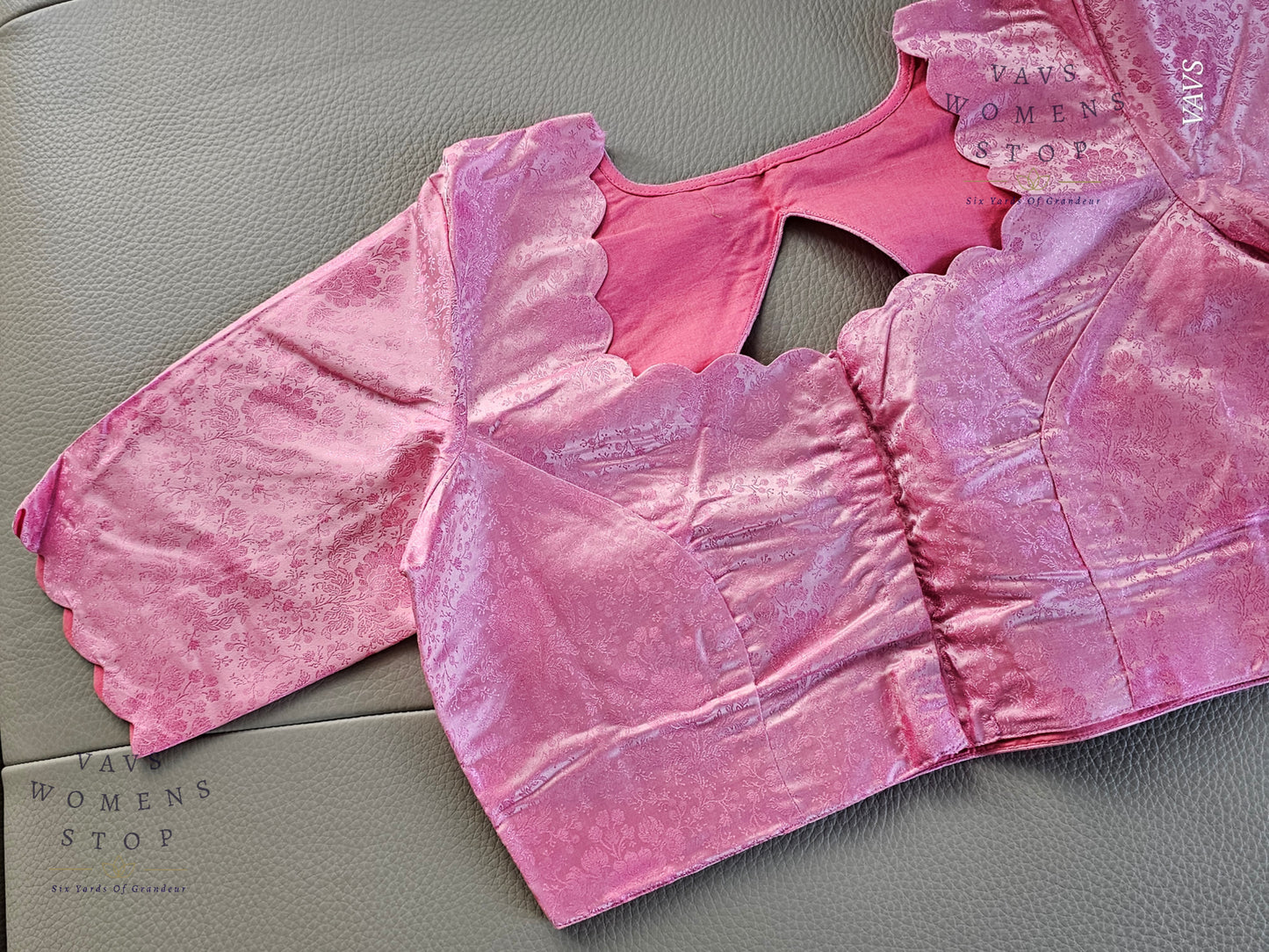 Pink Shade Soft Benarasi Silk Elegant Blouse