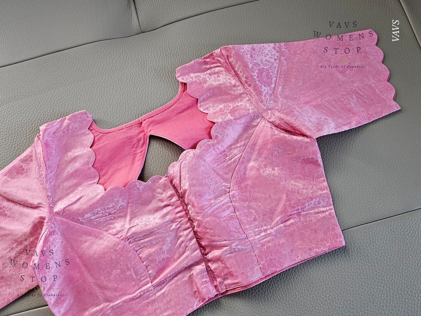 Pink Shade Soft Benarasi Silk Elegant Blouse
