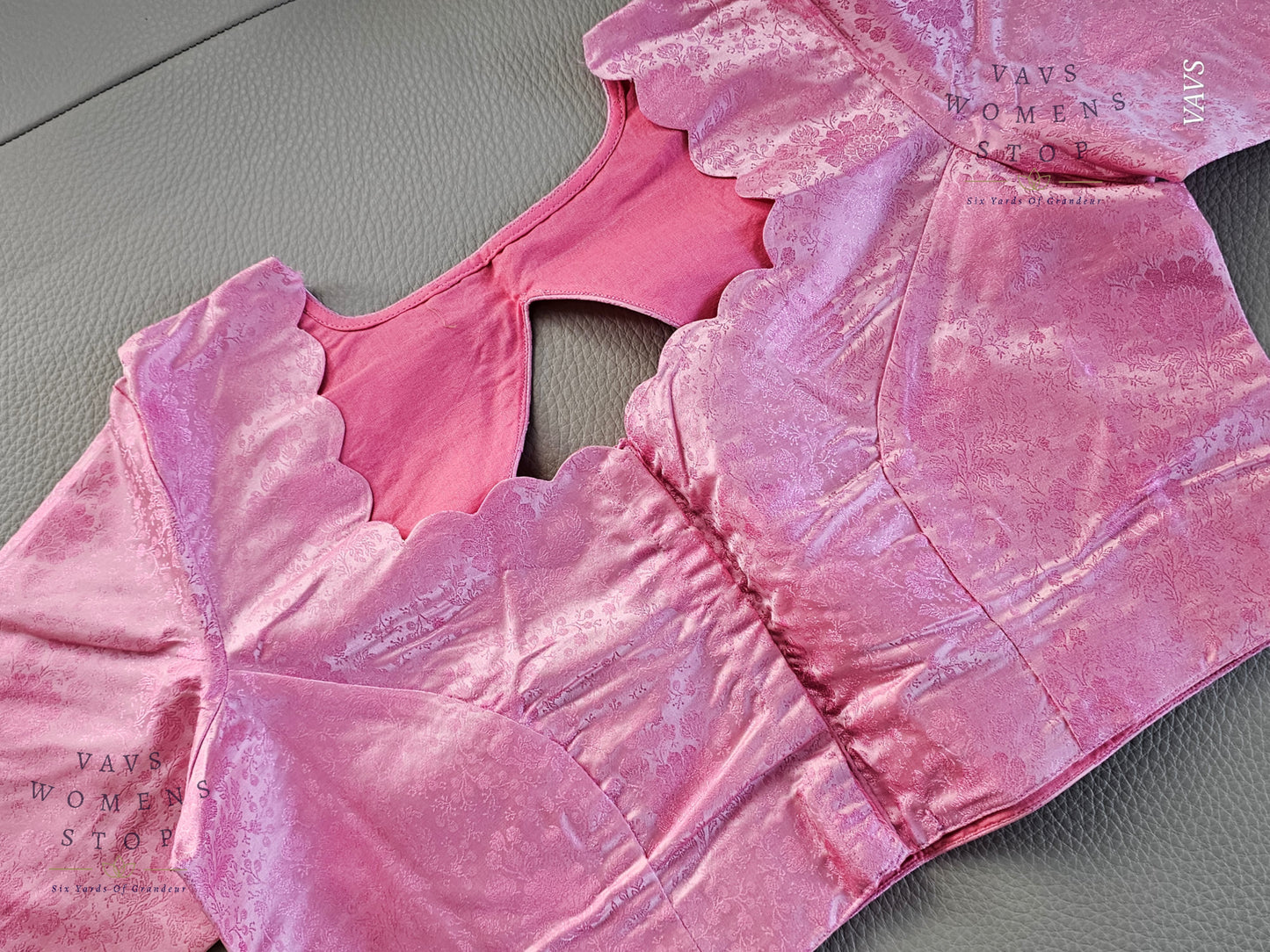 Pink Shade Soft Benarasi Silk Elegant Blouse