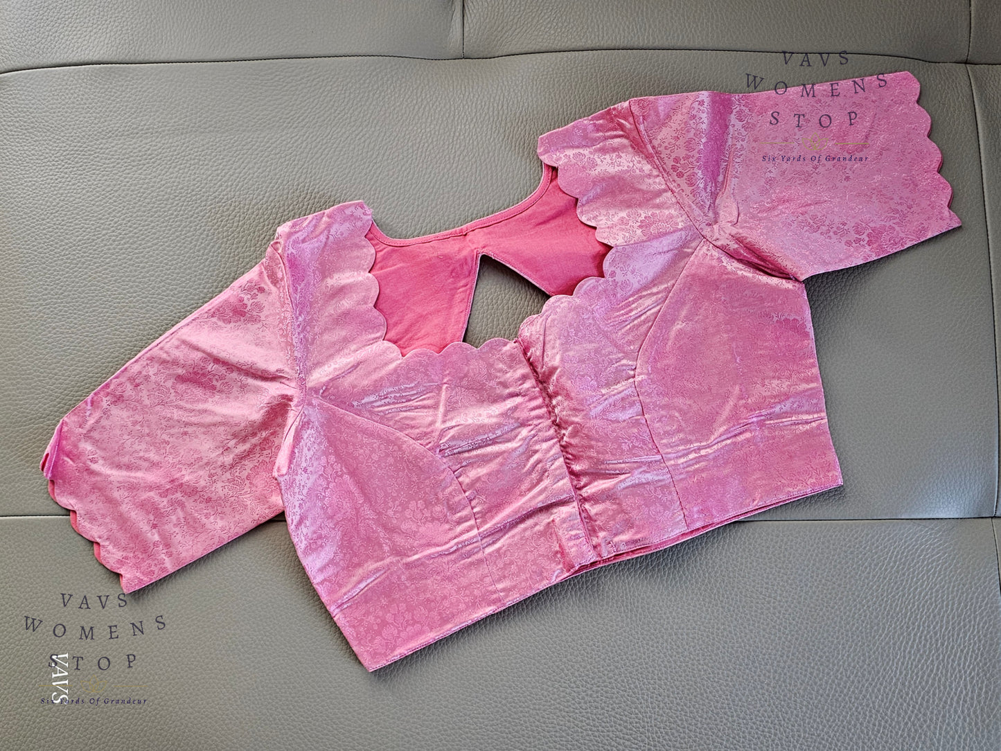 Pink Shade Soft Benarasi Silk Elegant Blouse