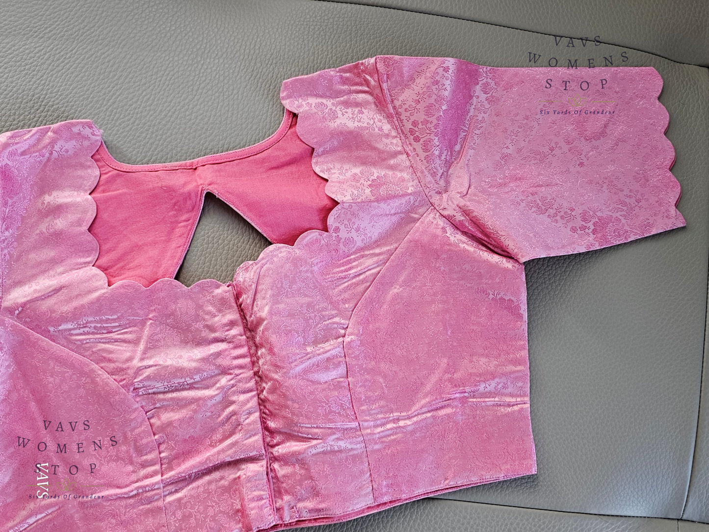 Pink Shade Soft Benarasi Silk Elegant Blouse
