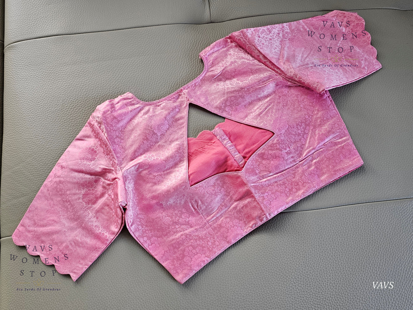 Pink Shade Soft Benarasi Silk Elegant Blouse