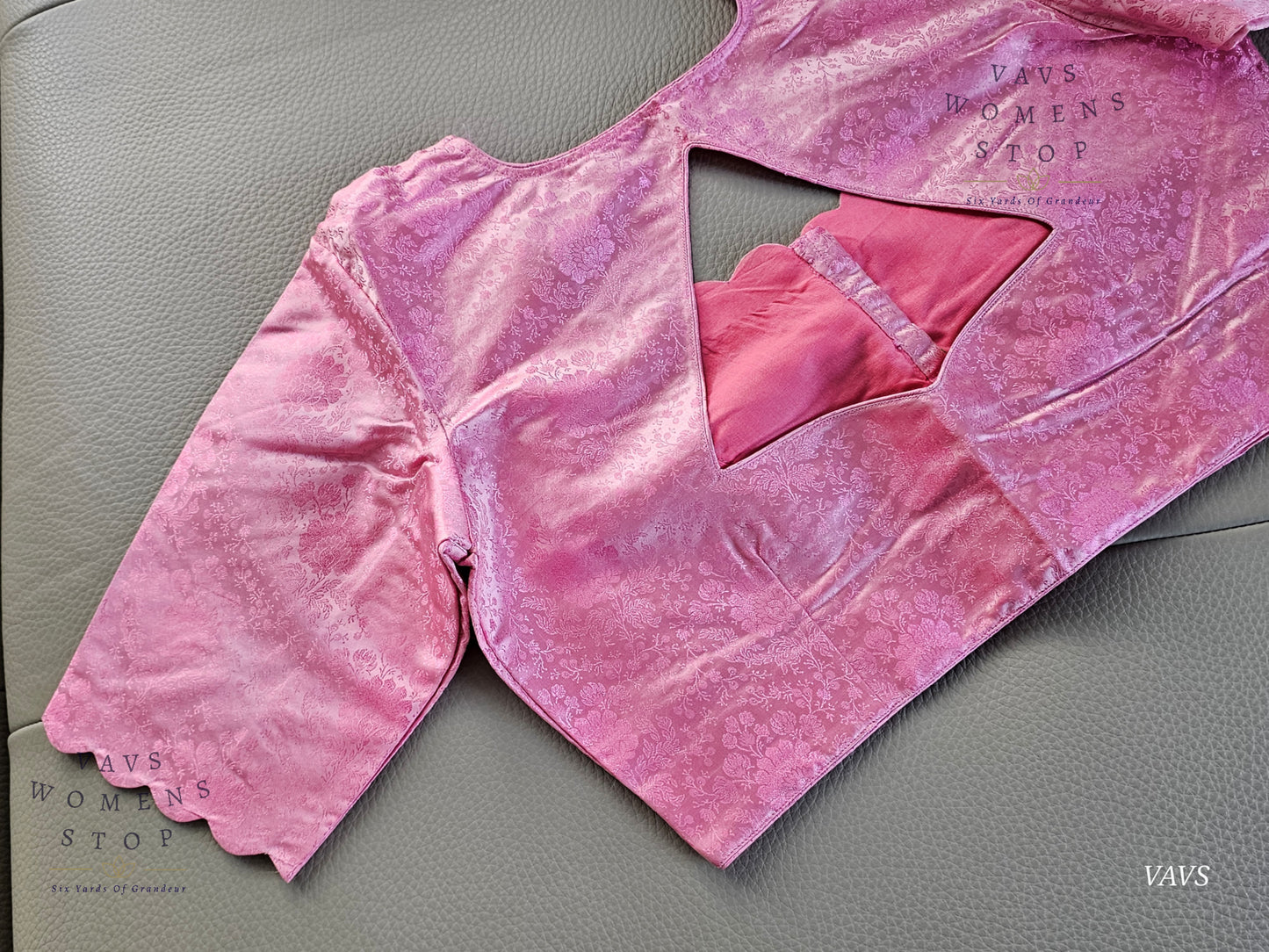Pink Shade Soft Benarasi Silk Elegant Blouse