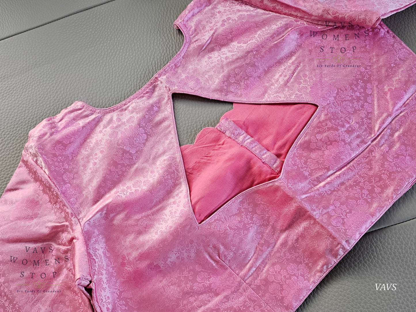 Pink Shade Soft Benarasi Silk Elegant Blouse