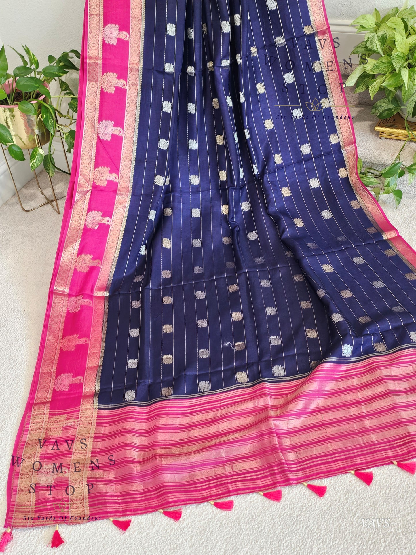 Soft Dola Silk Saree with Tissue Blouse