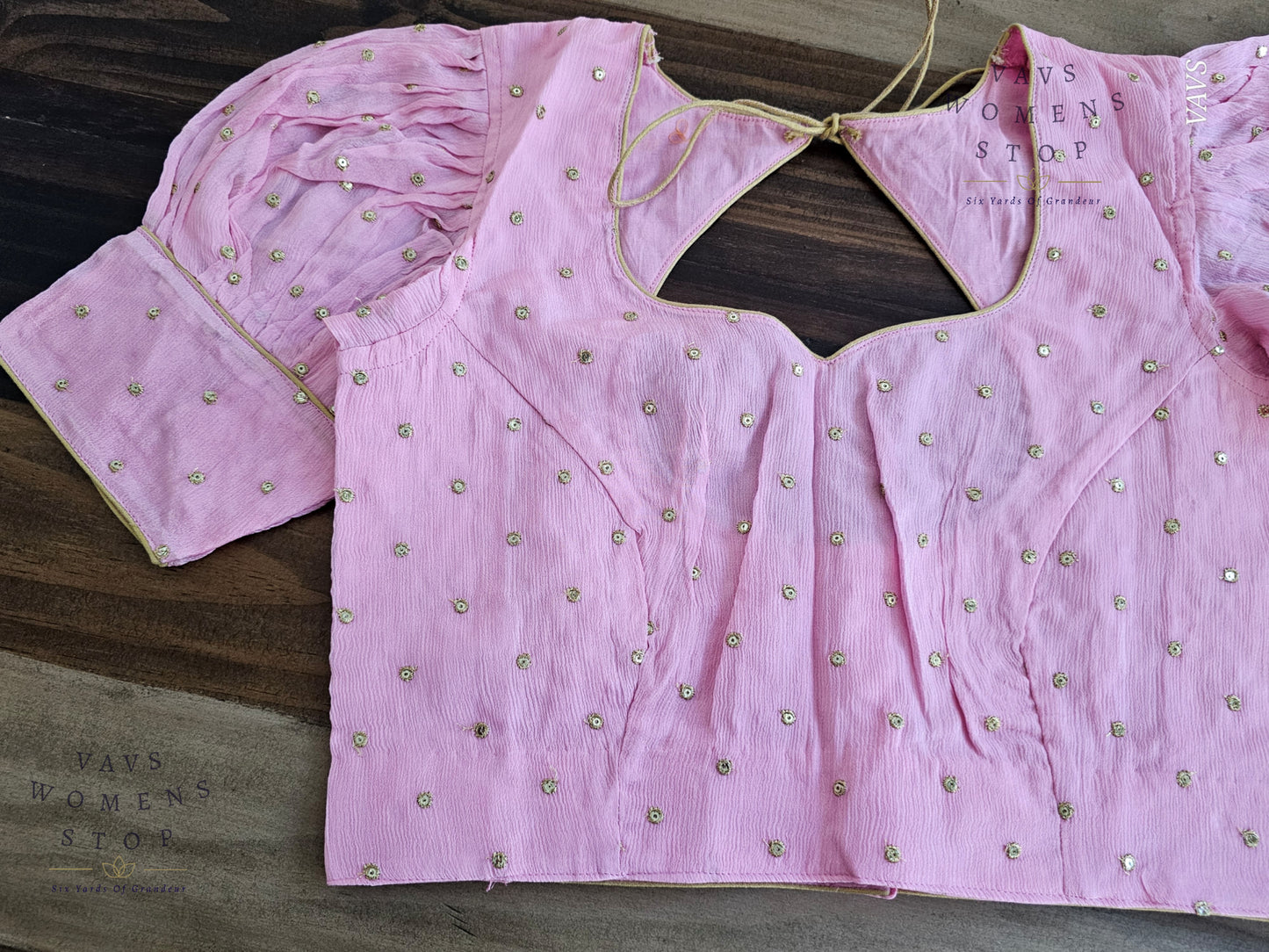 Baby Pink Puff Sleeves Blouse