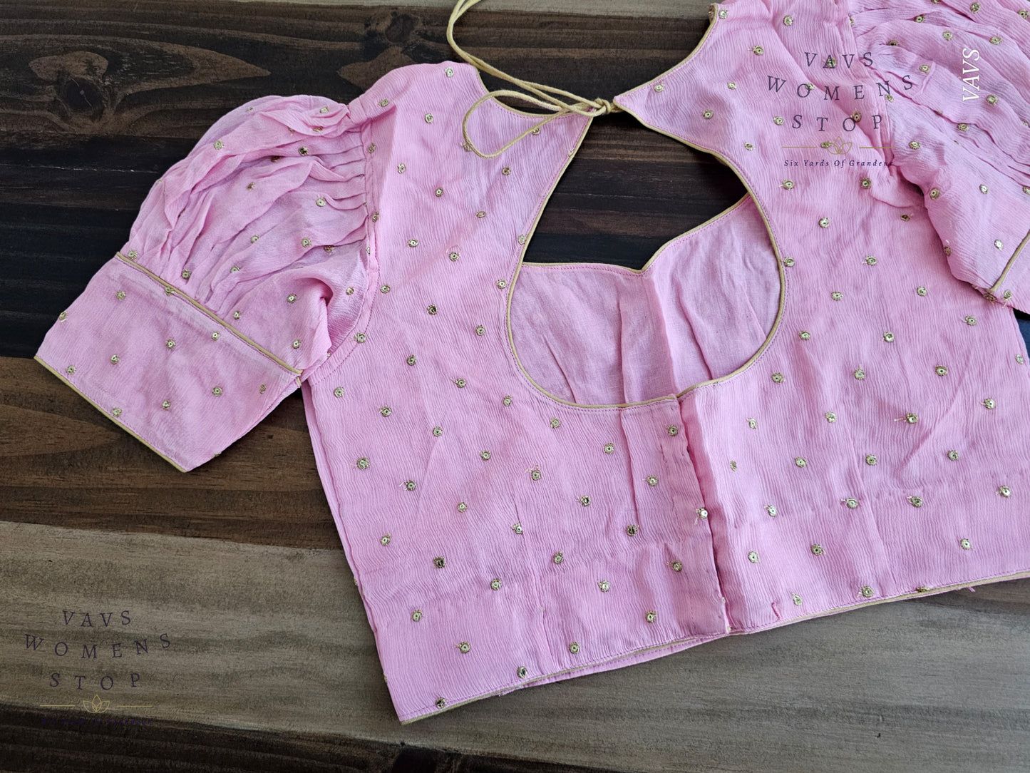 Baby Pink Puff Sleeves Blouse