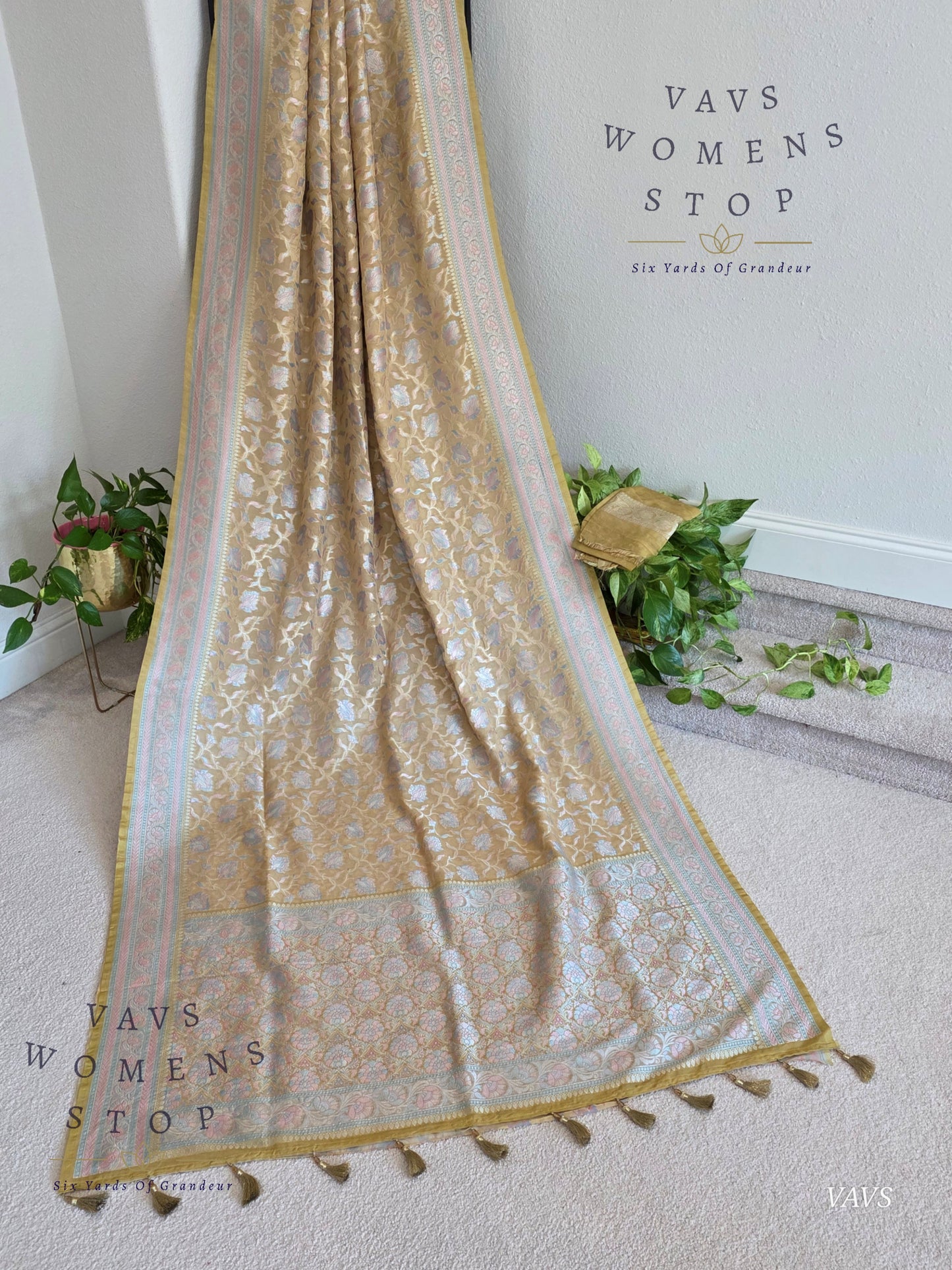 Pure Kota Chiffon Meenakari Jal Saree | Elegant Partywear |  Women’s Stop | Ready To Ship