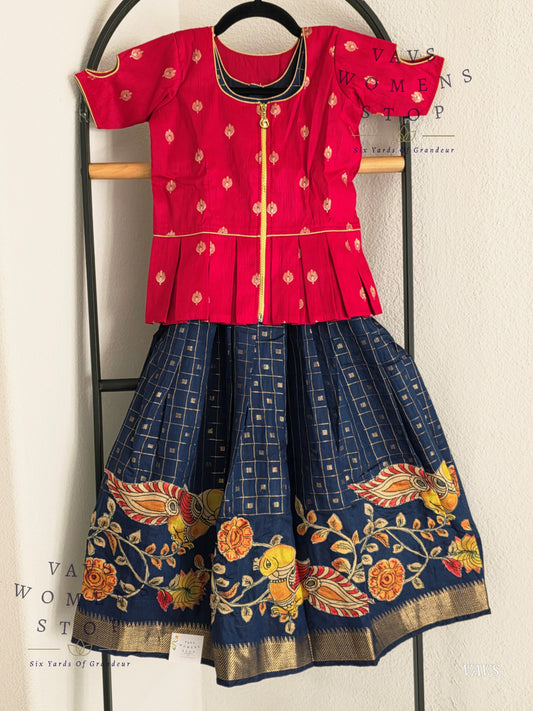 Soft Mangalagiri Cotton Lehenga - Blouse