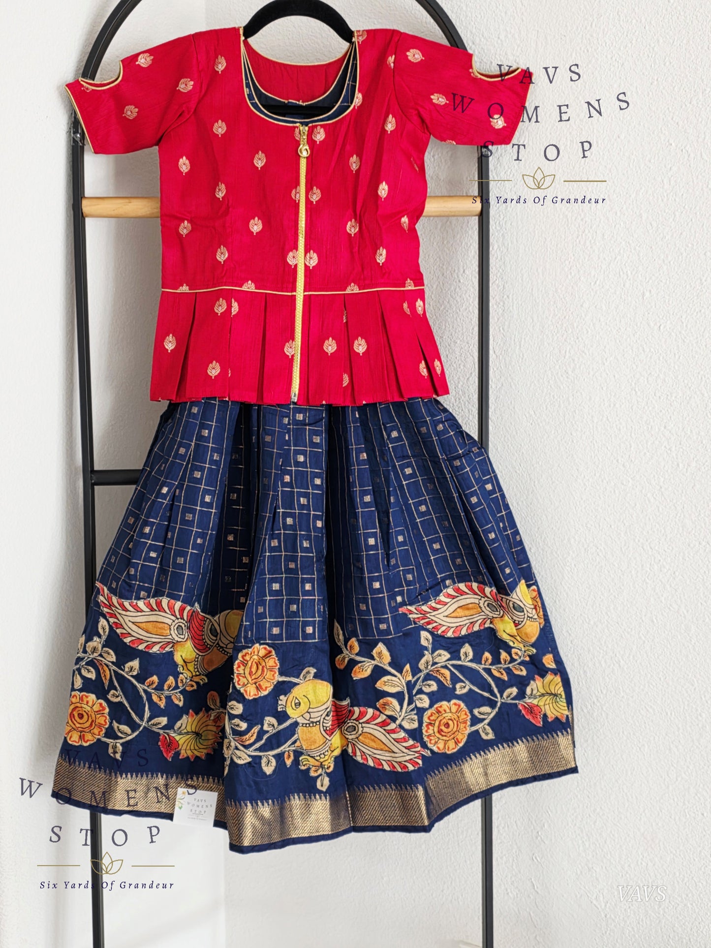 Soft Mangalagiri Cotton Lehenga - Blouse