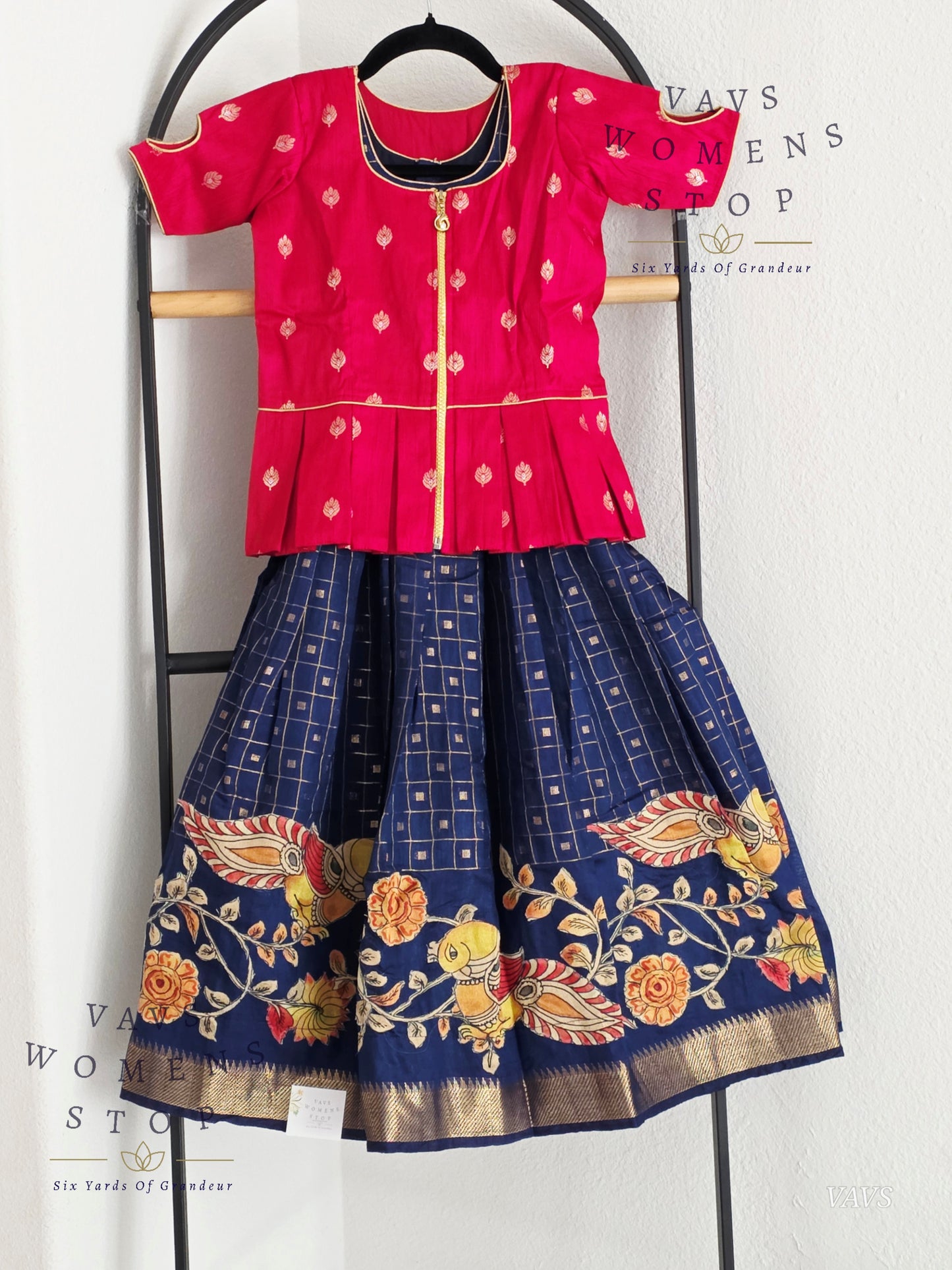 Soft Mangalagiri Cotton Lehenga - Blouse