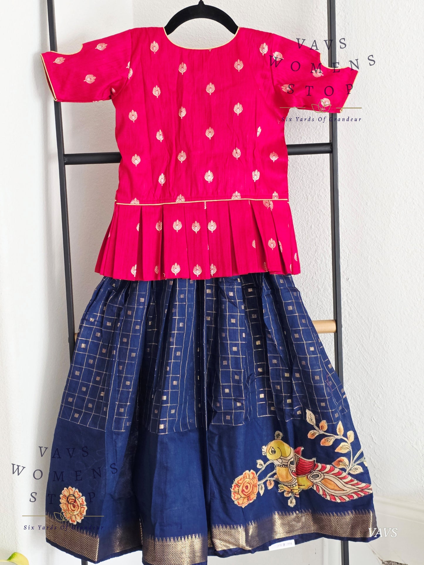 Soft Mangalagiri Cotton Lehenga - Blouse