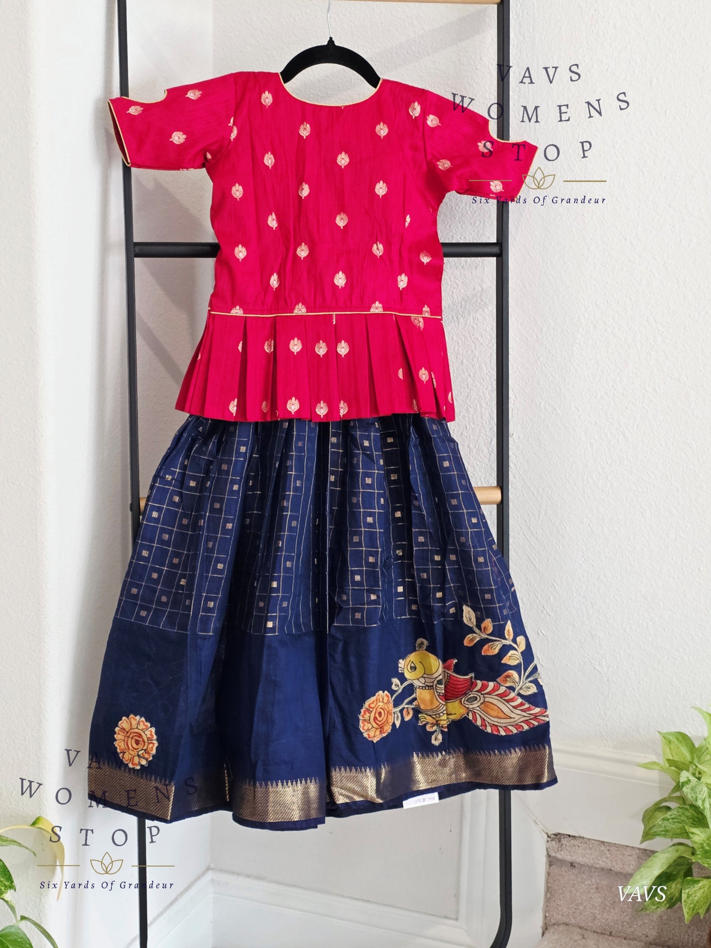 Soft Mangalagiri Cotton Lehenga - Blouse