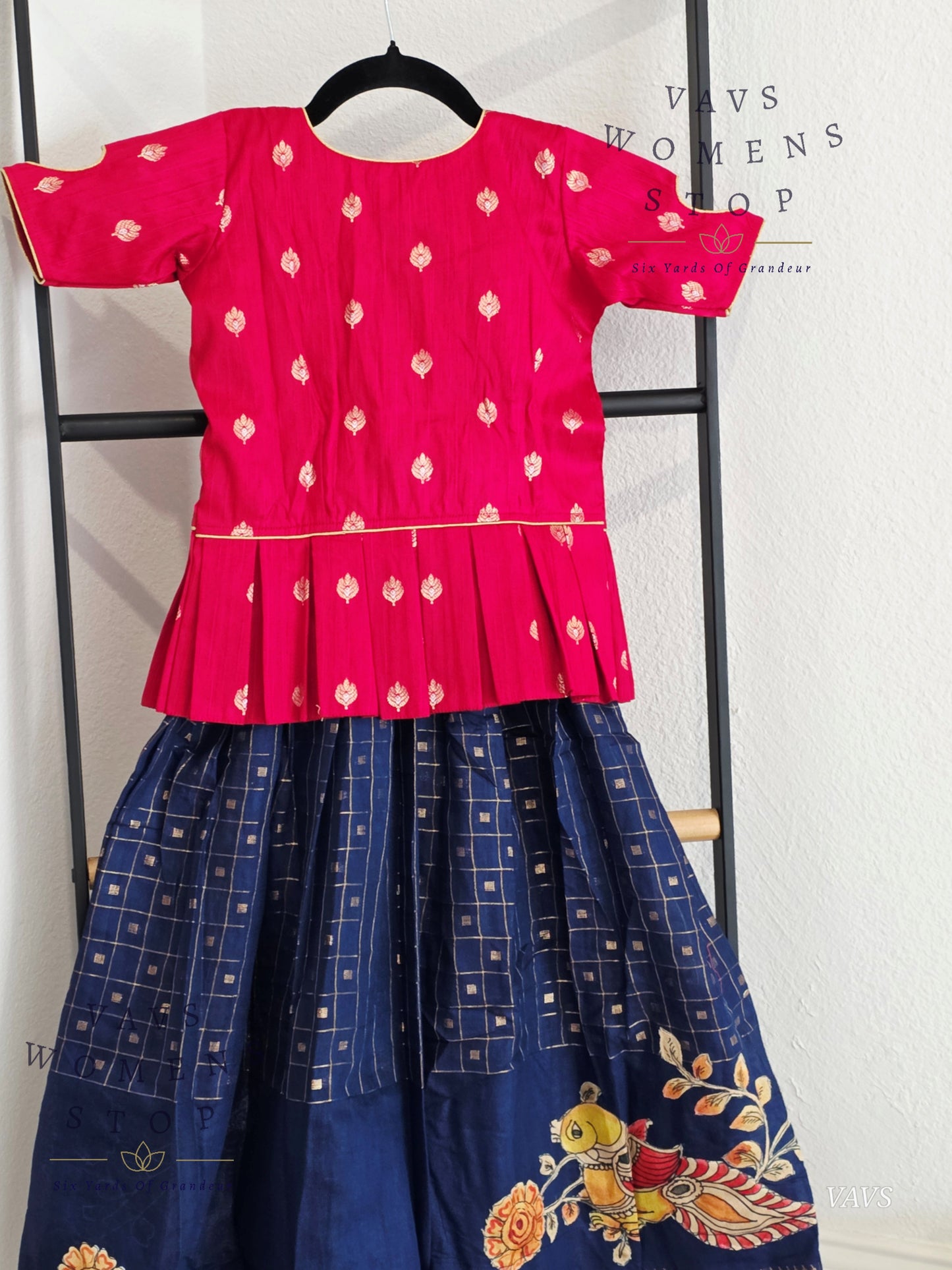 Soft Mangalagiri Cotton Lehenga - Blouse