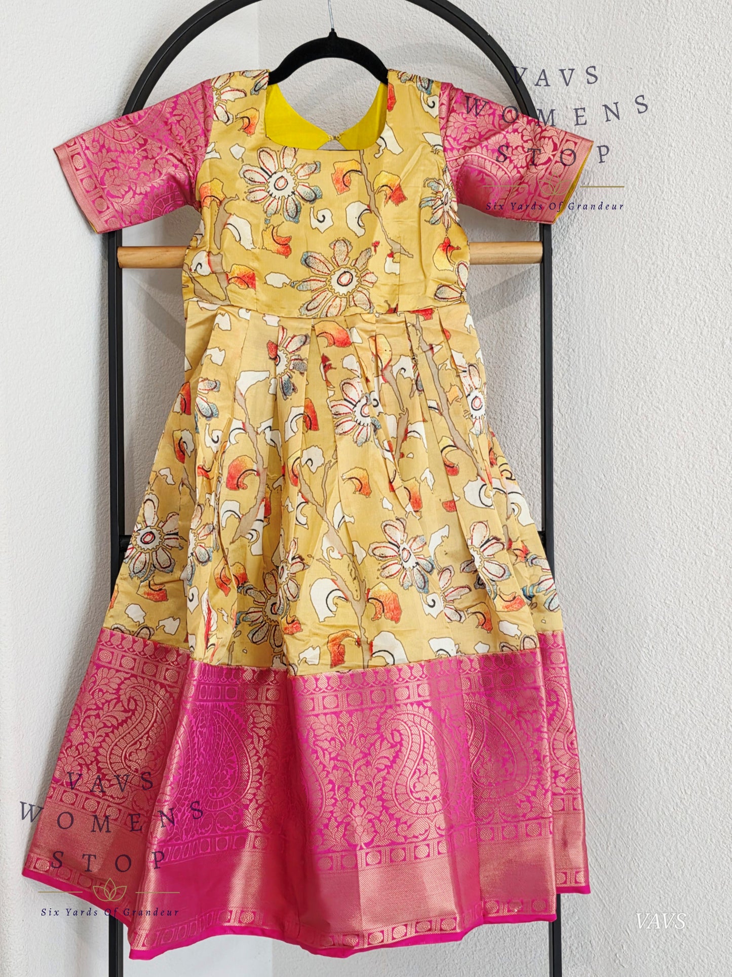 Floral Prints Benarasi Long frock/gown