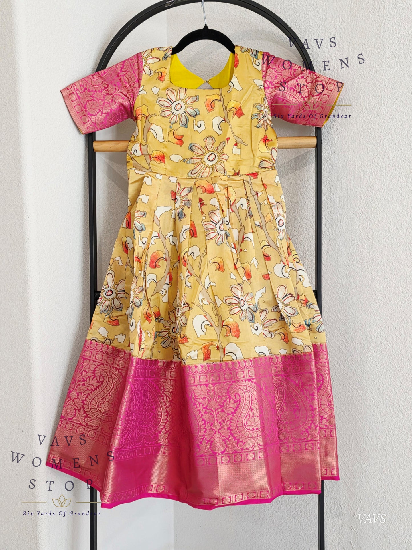 Floral Prints Benarasi Long frock/gown
