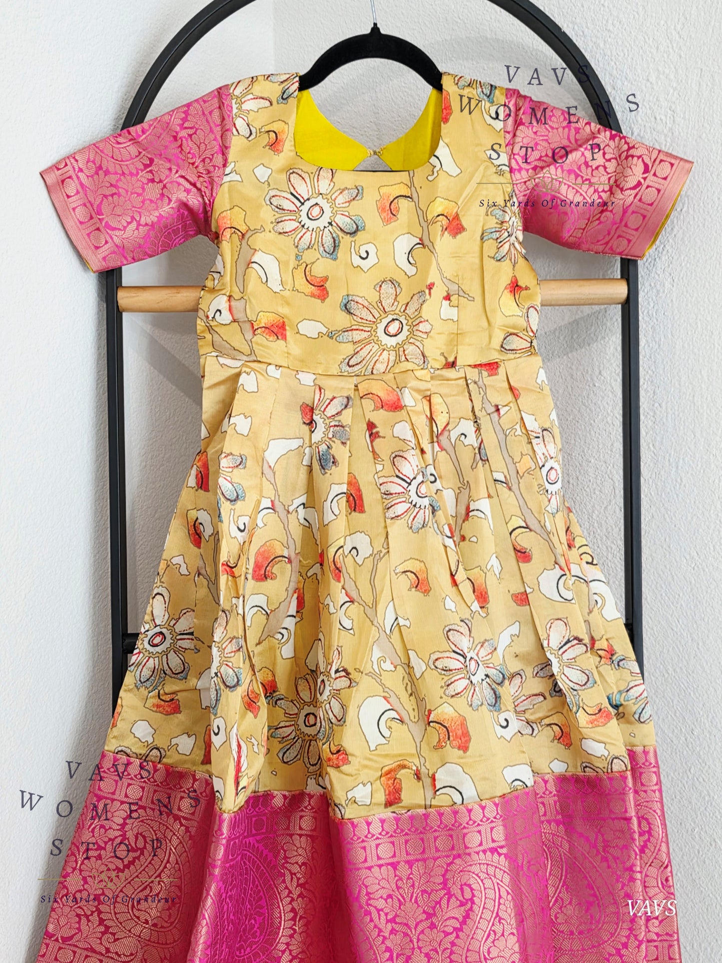 Floral Prints Benarasi Long frock/gown