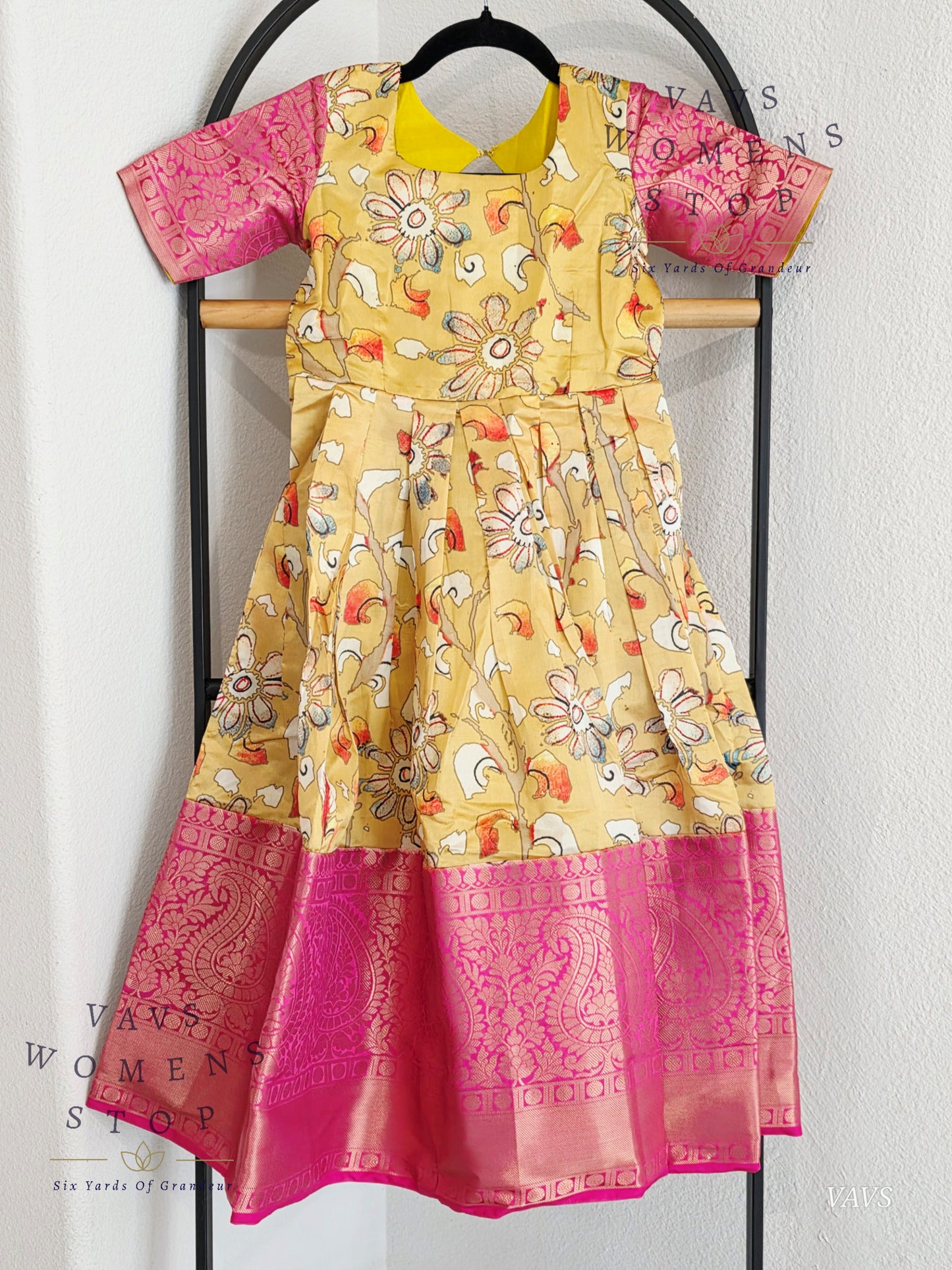 Floral Prints Benarasi Long frock/gown
