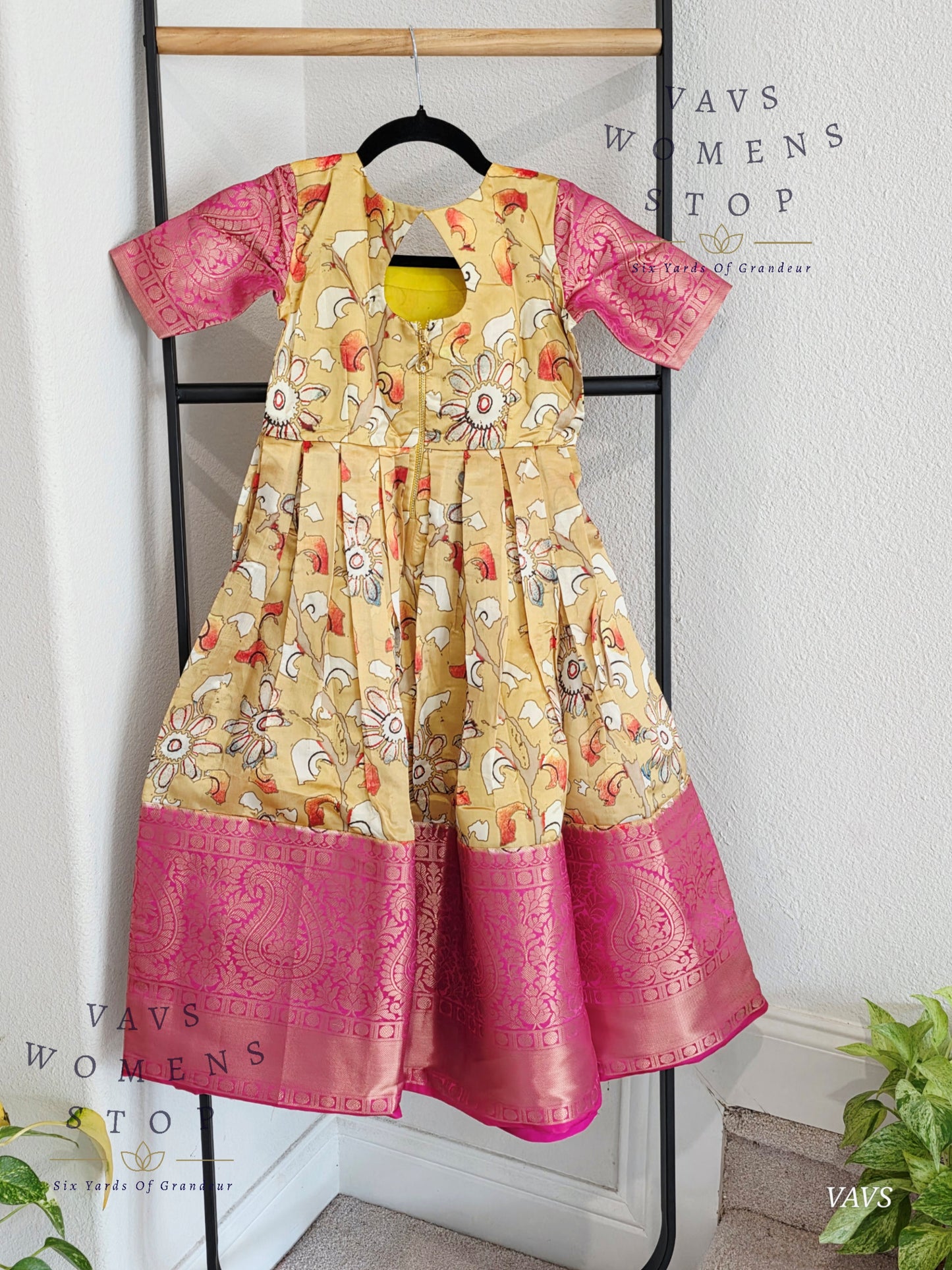 Floral Prints Benarasi Long frock/gown