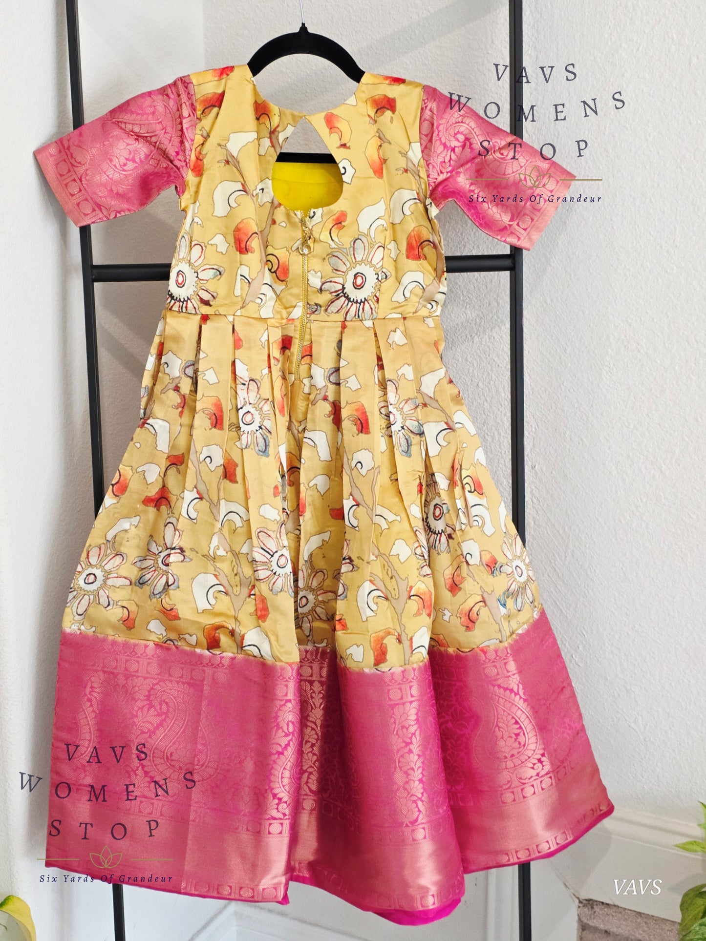 Floral Prints Benarasi Long frock/gown