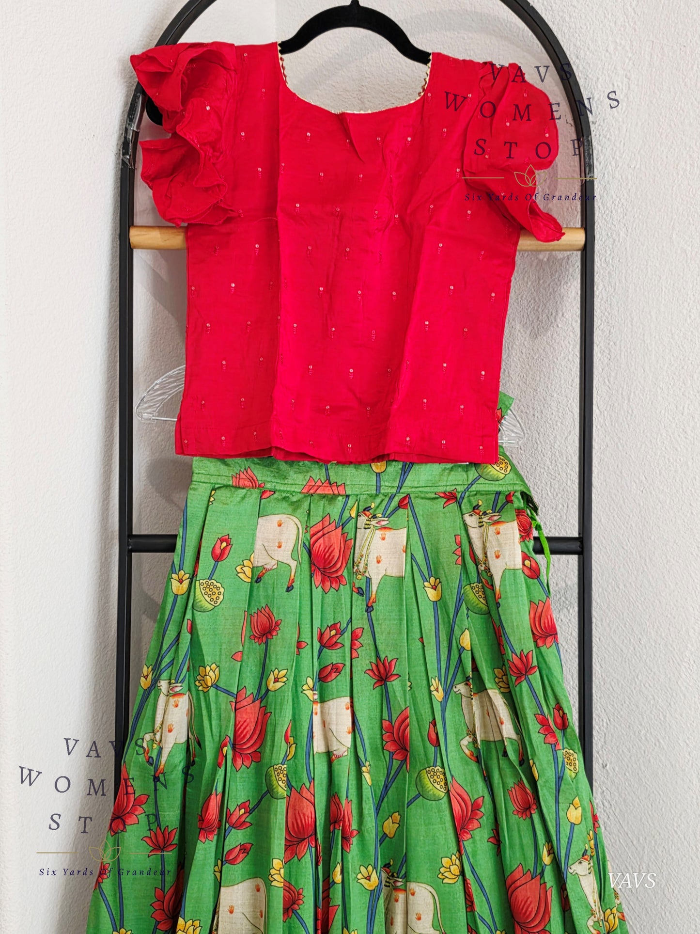 Pichwai Print Lehenga Croptop Blouse