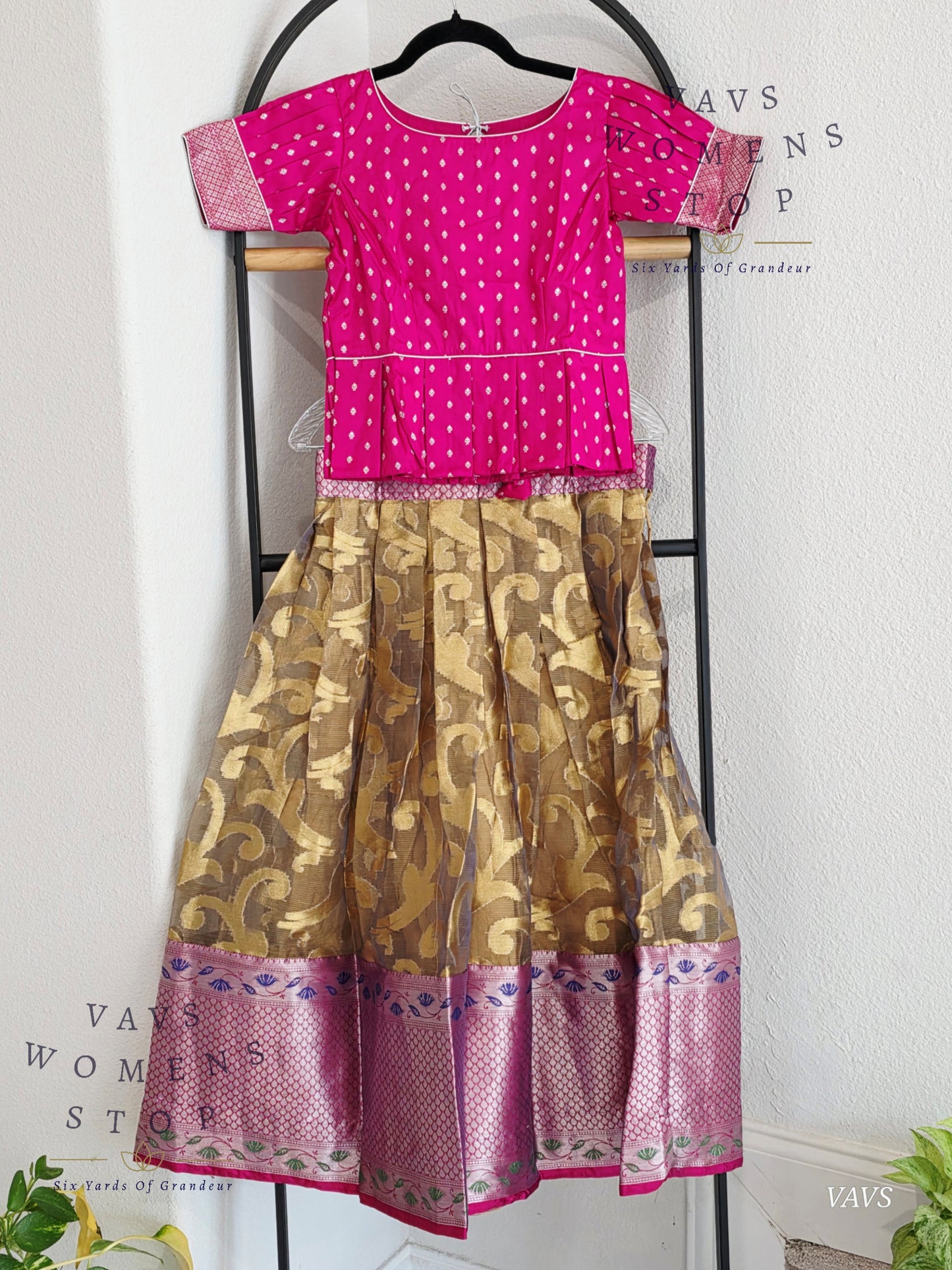 Tissue Organza Silk Lehenga Blouse