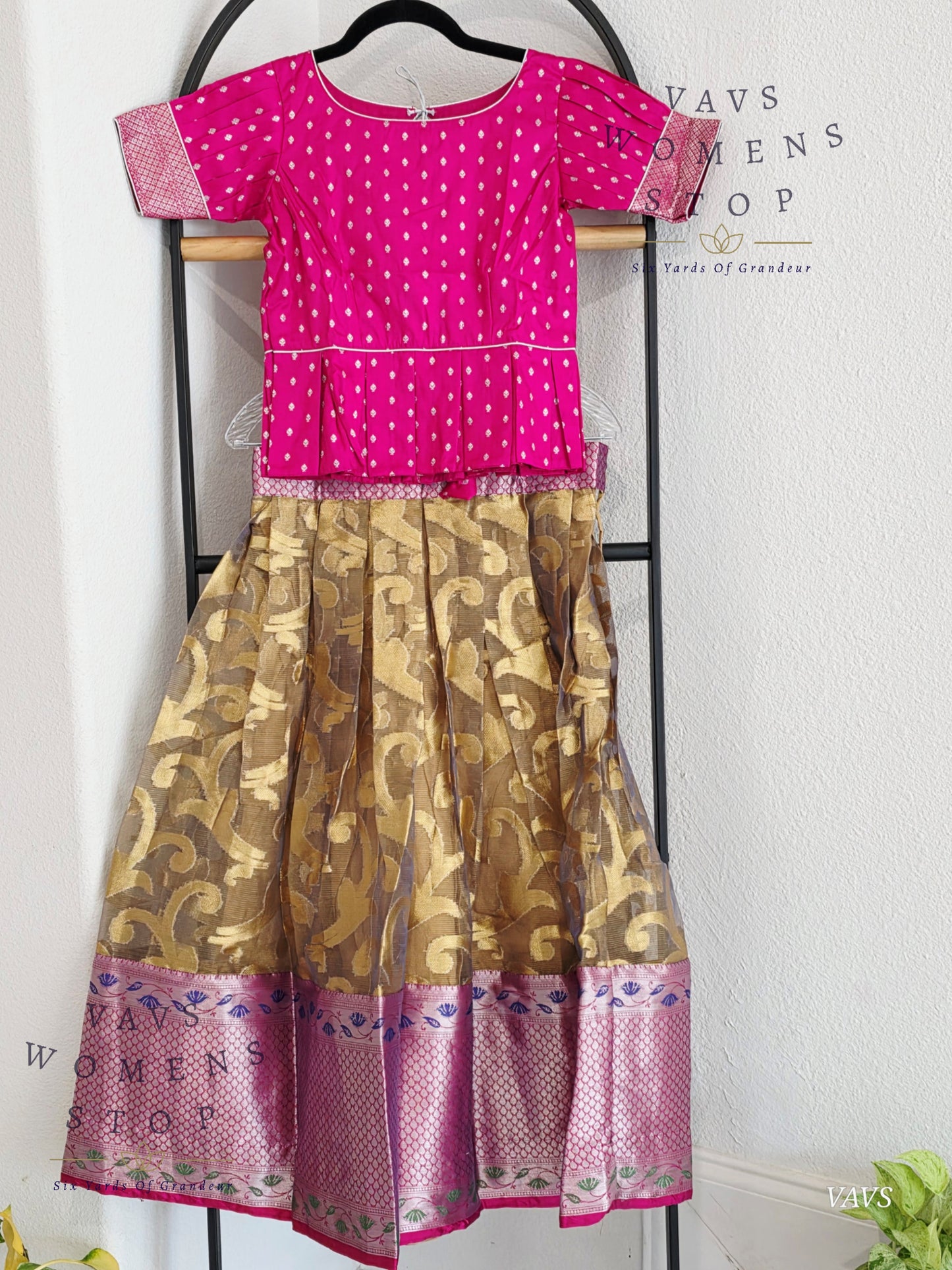 Tissue Organza Silk Lehenga Blouse