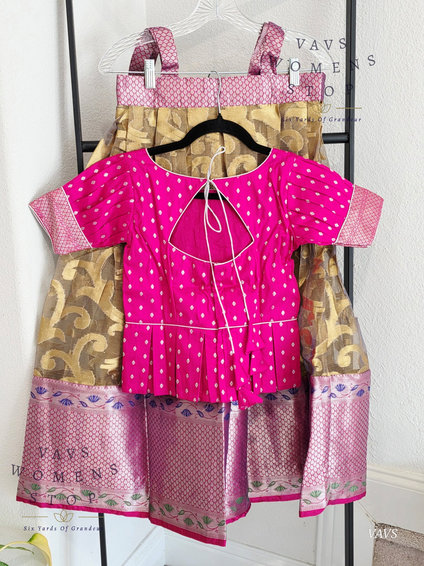 Tissue Organza Silk Lehenga Blouse