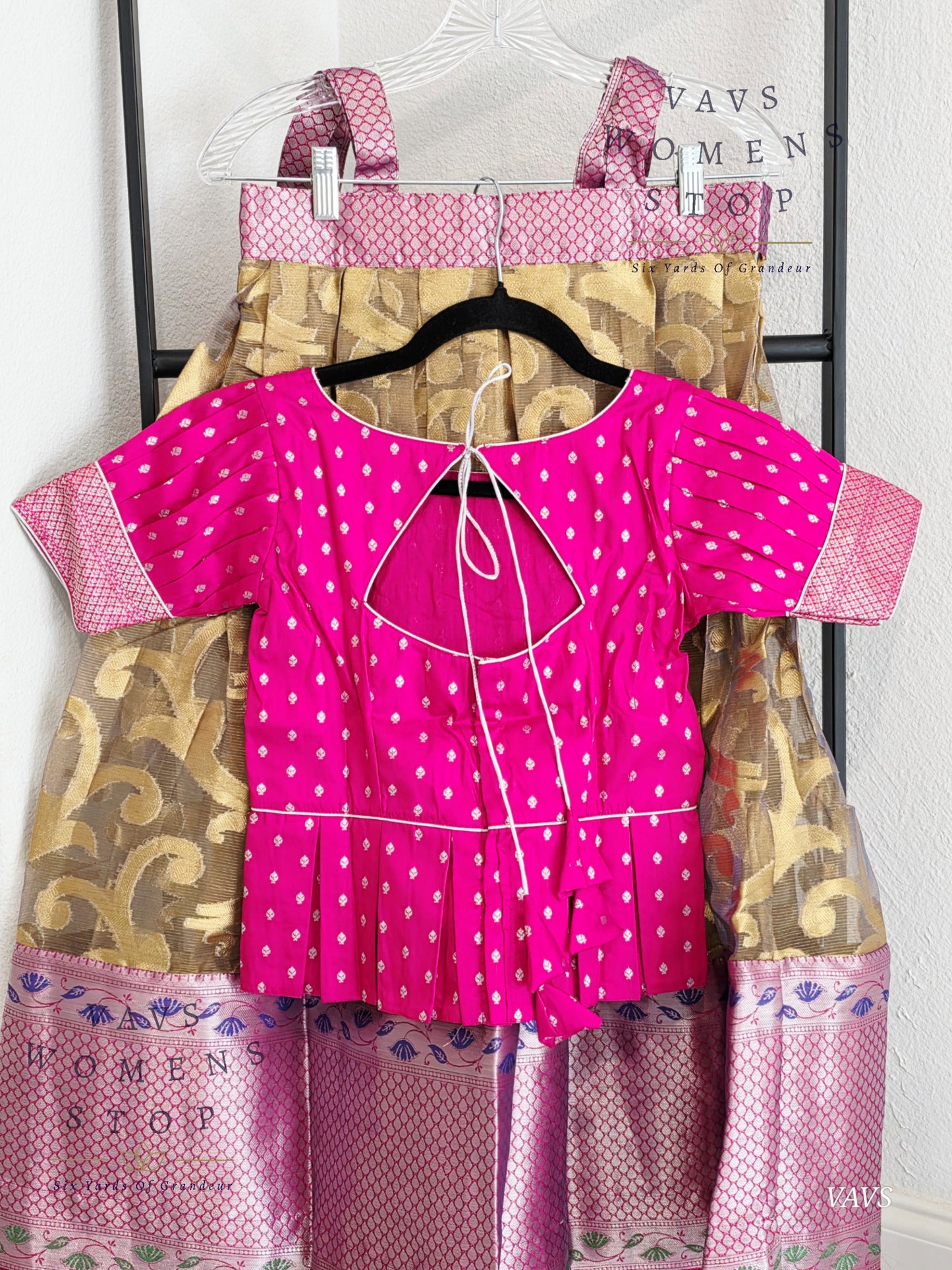 Tissue Organza Silk Lehenga Blouse
