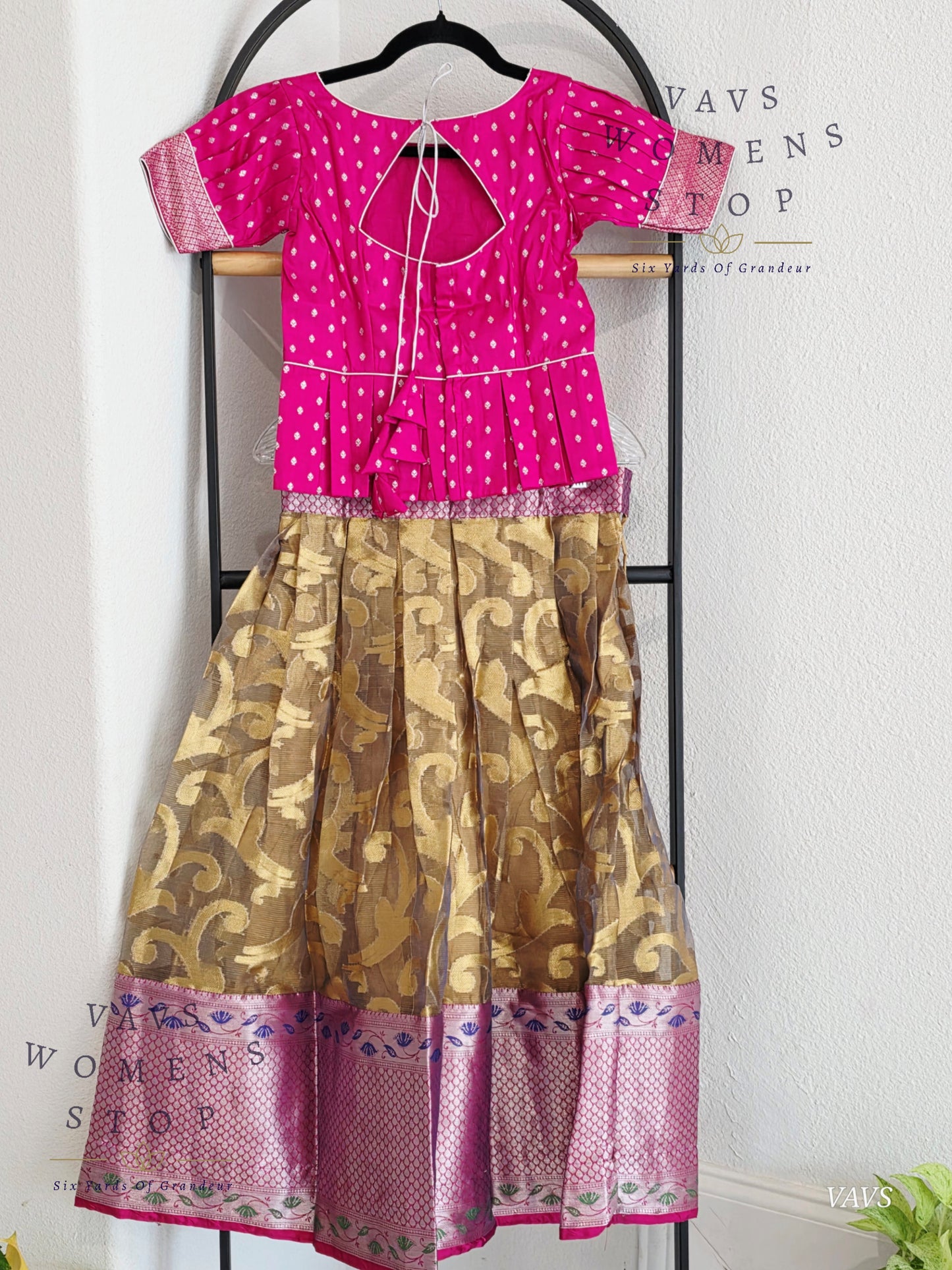 Tissue Organza Silk Lehenga Blouse