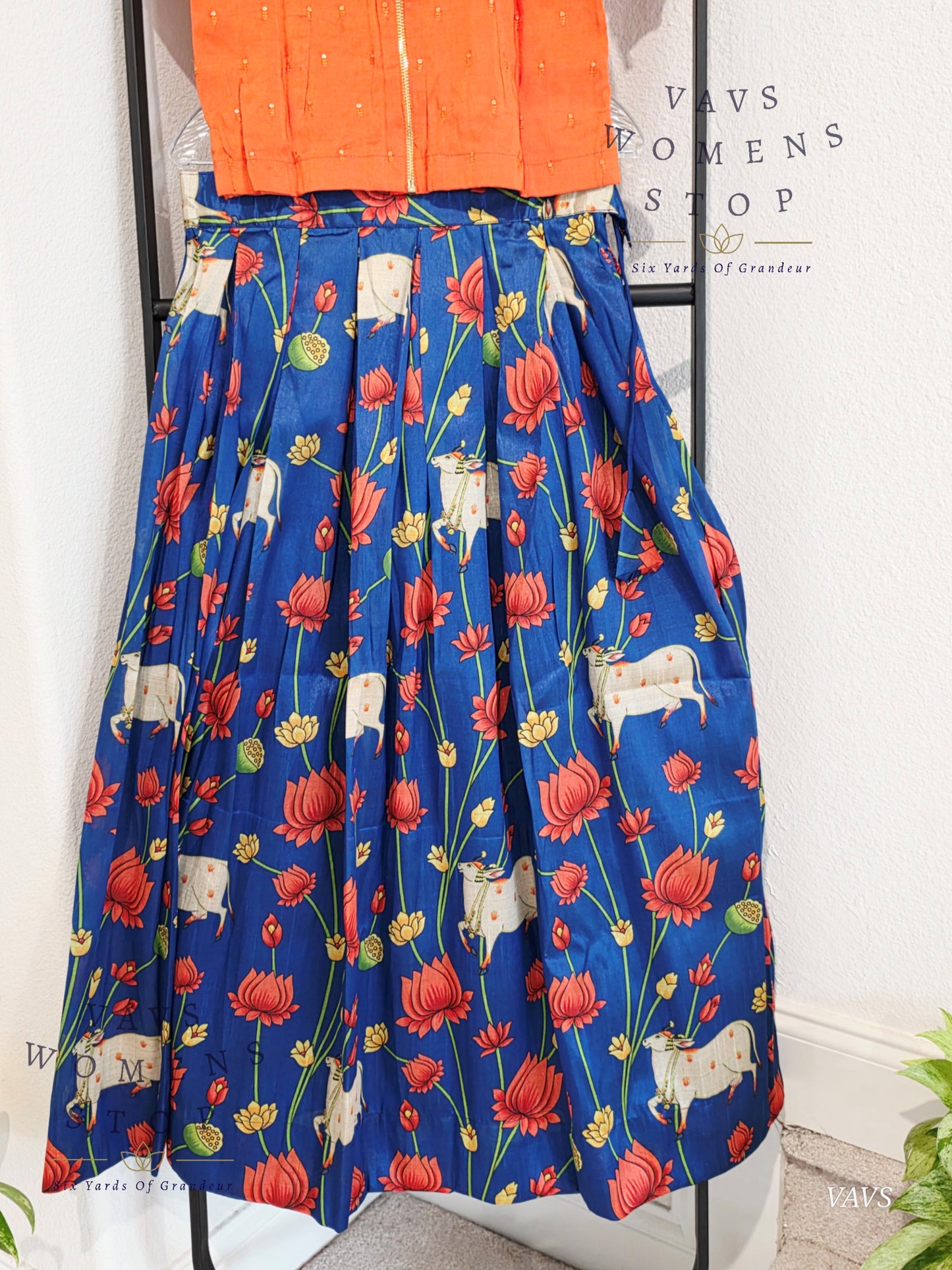 Pichwai Print Lehenga Croptop Blouse